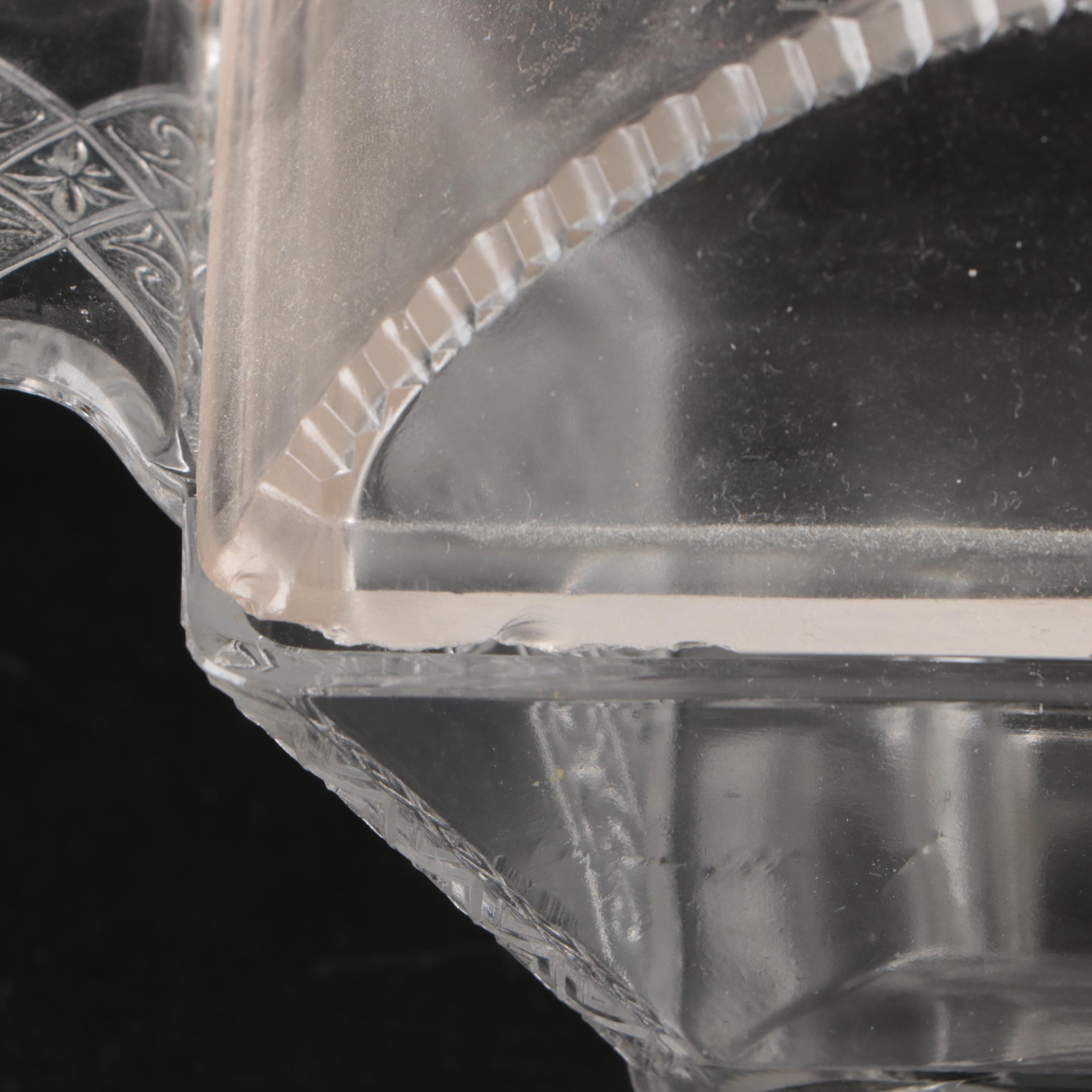 Adams & Co. Good Luck Platter with EAPG and Other Tableware