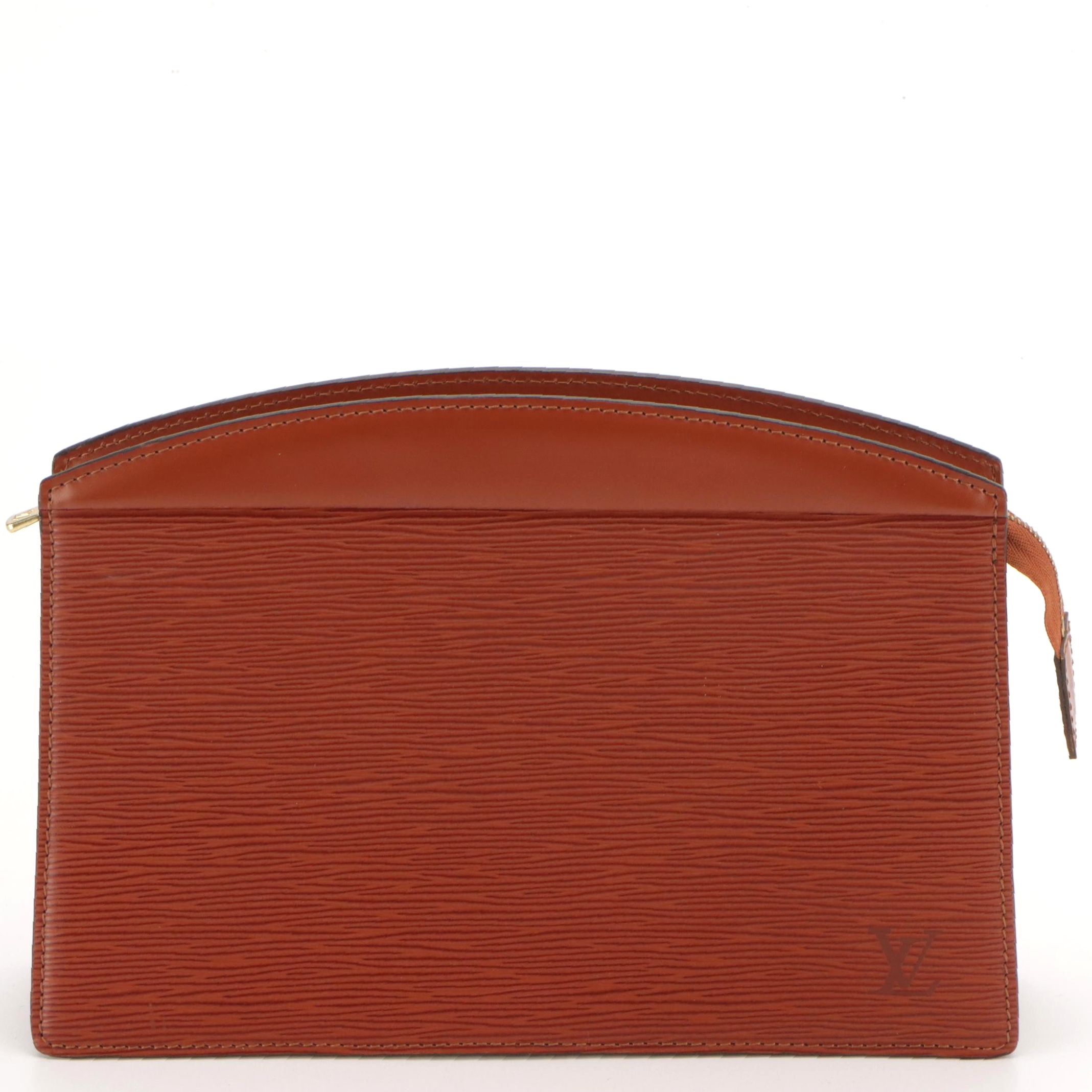 Louis Vuitton Trousse Crete in Kenyan Fawn Epi and Smooth Leather