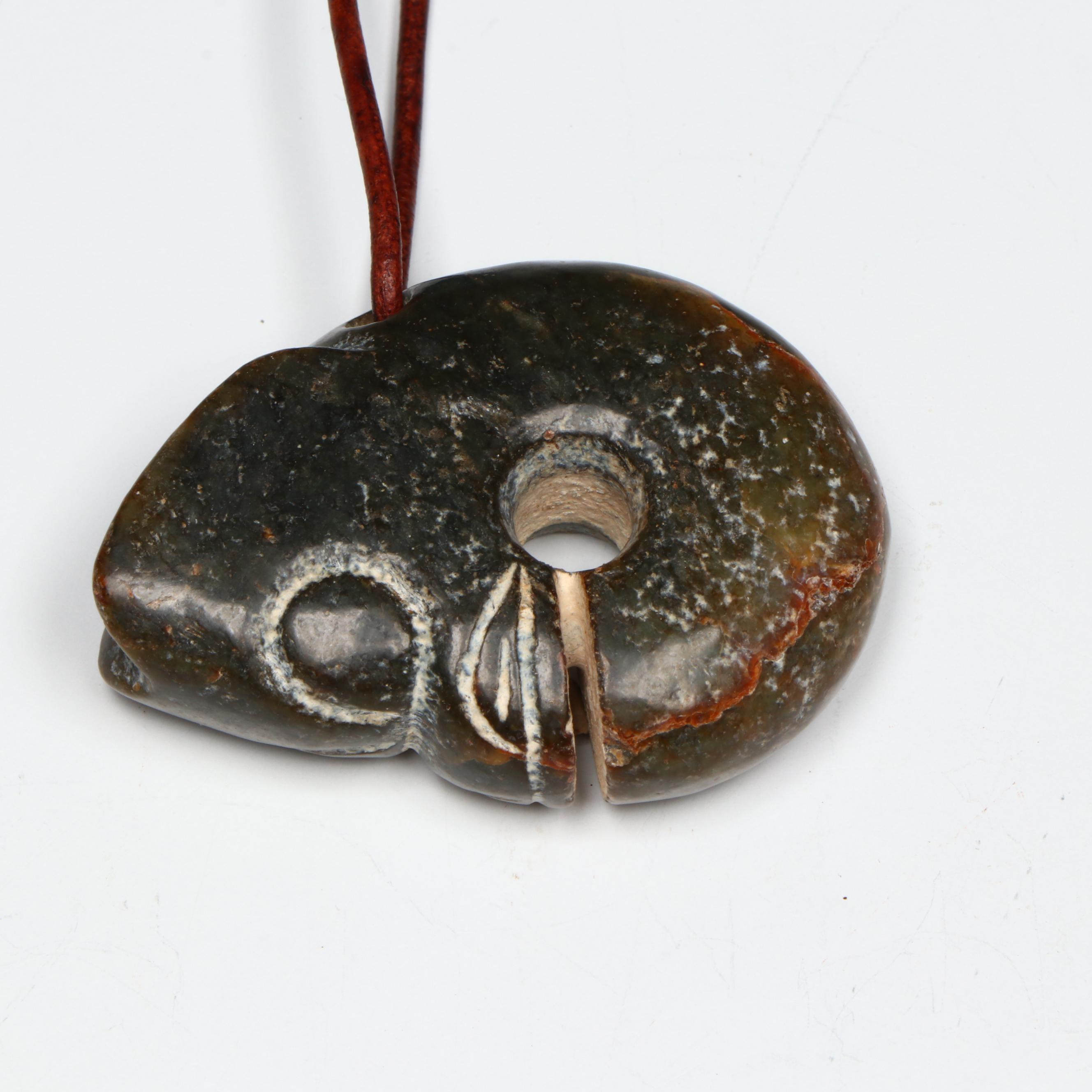 Antique/Vintage Chinese Carved Hardstone and Turquoise Pendants