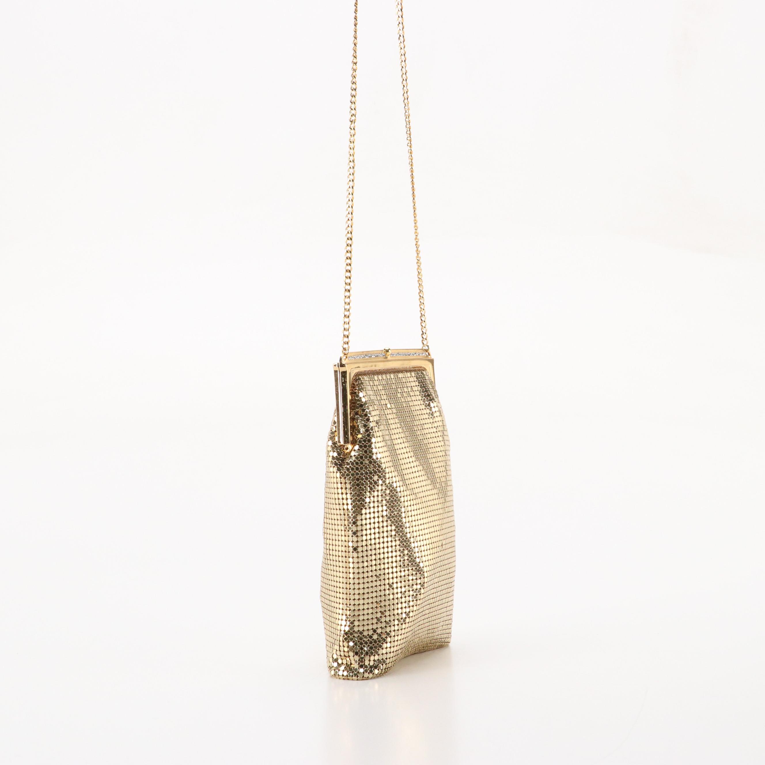 Whiting & Davis Rhinestone Metal Mesh Evening Bag with La Regale and Other Bags