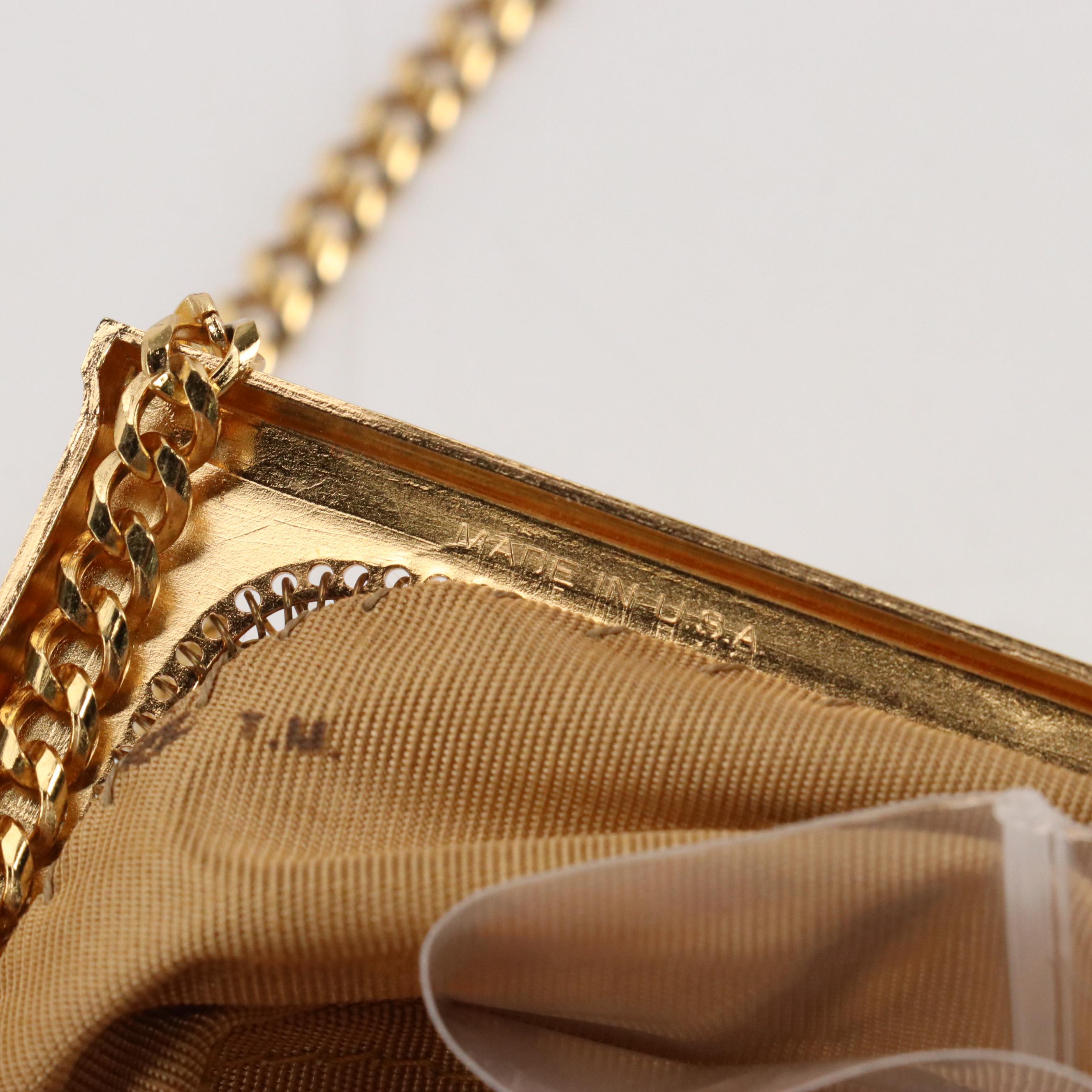 Whiting & Davis Rhinestone Metal Mesh Evening Bag with La Regale and Other Bags