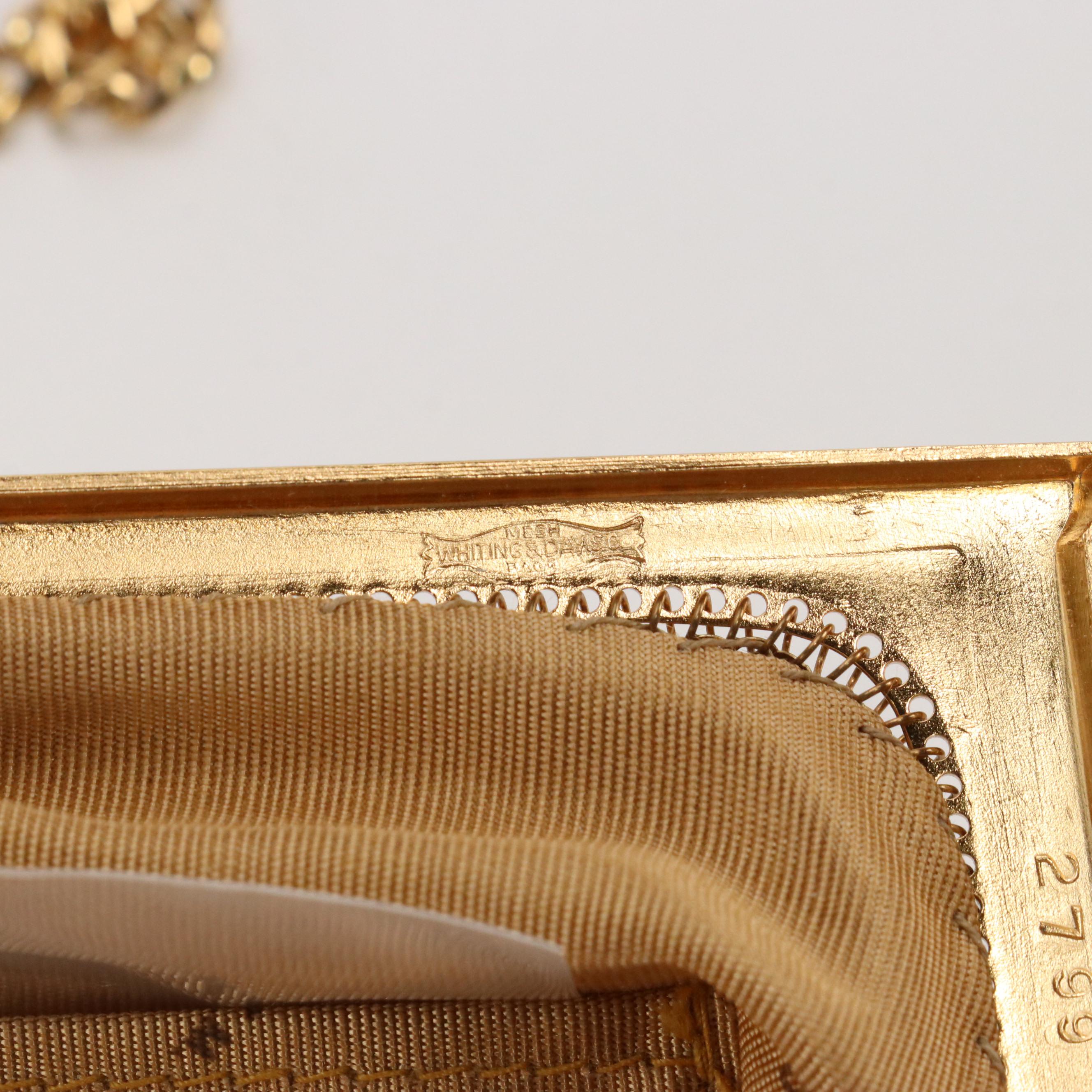 Whiting & Davis Rhinestone Metal Mesh Evening Bag with La Regale and Other Bags