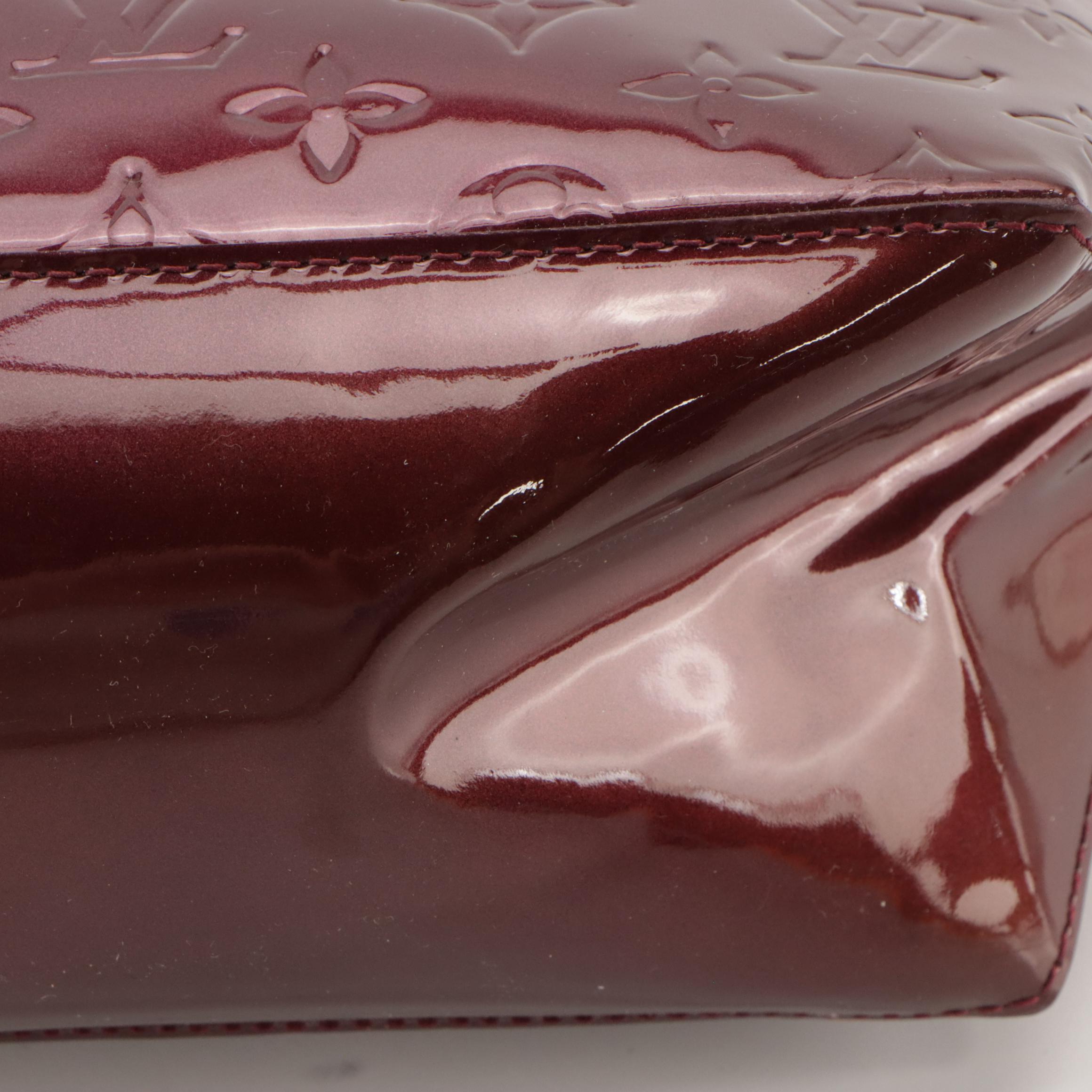 Louis Vuitton Wilshire Tote Bag in Griotte Monogram Vernis Leather