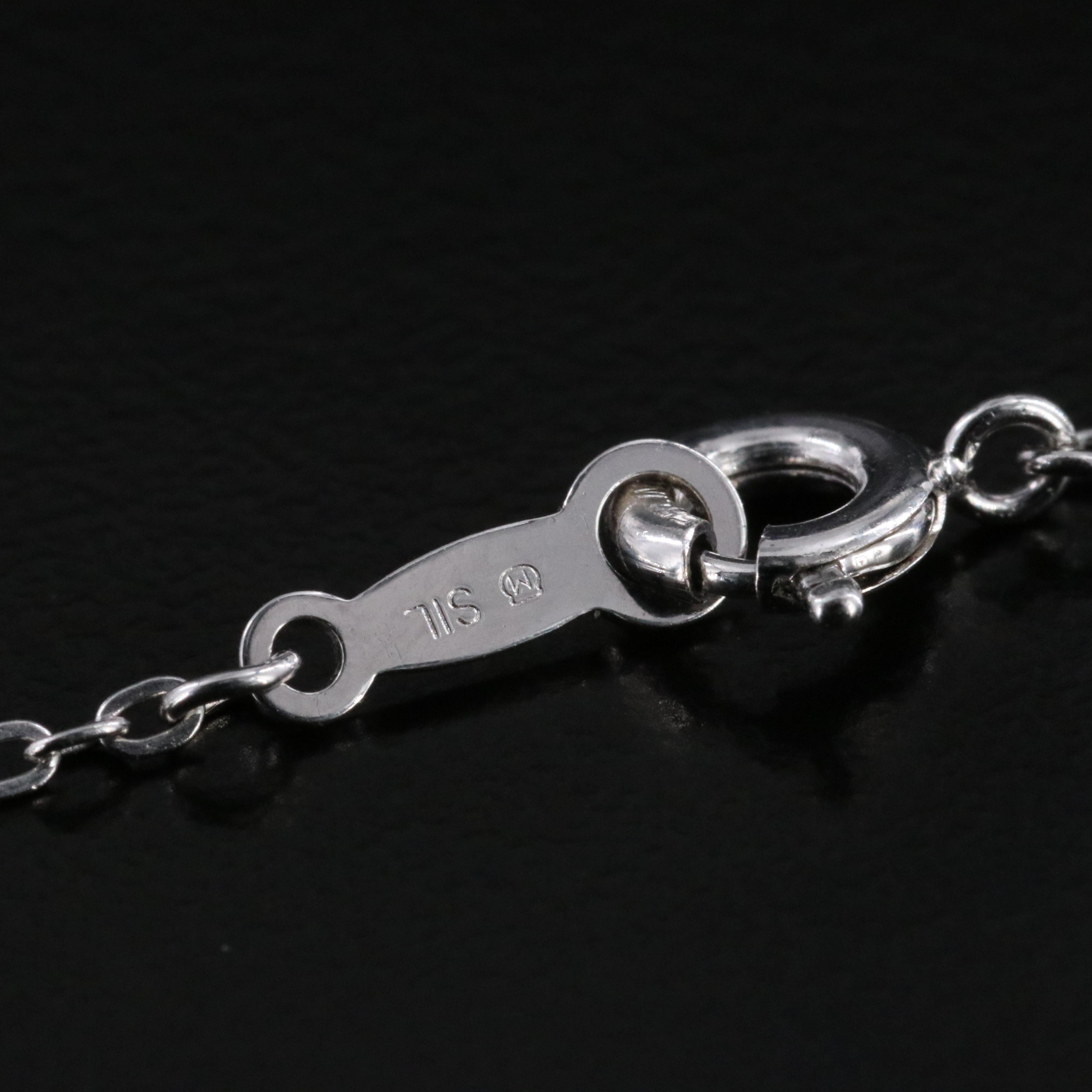 Mikimoto Sterling Pearl Foliate Pendant Necklace