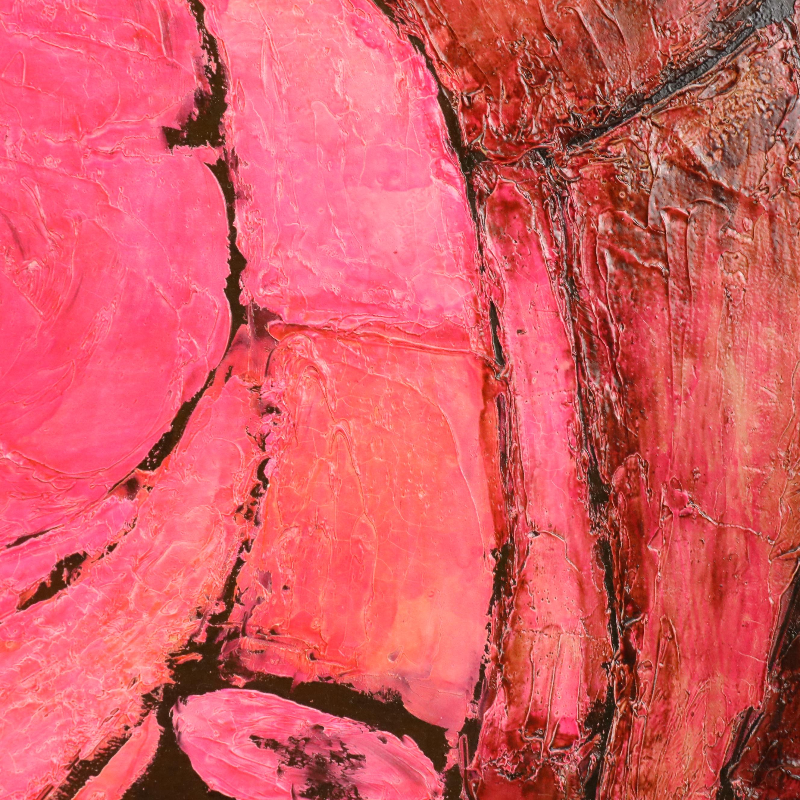 Sidney Horne Shepherd Modernist Oil Painting of Embracing Couple, Mid-20th C.