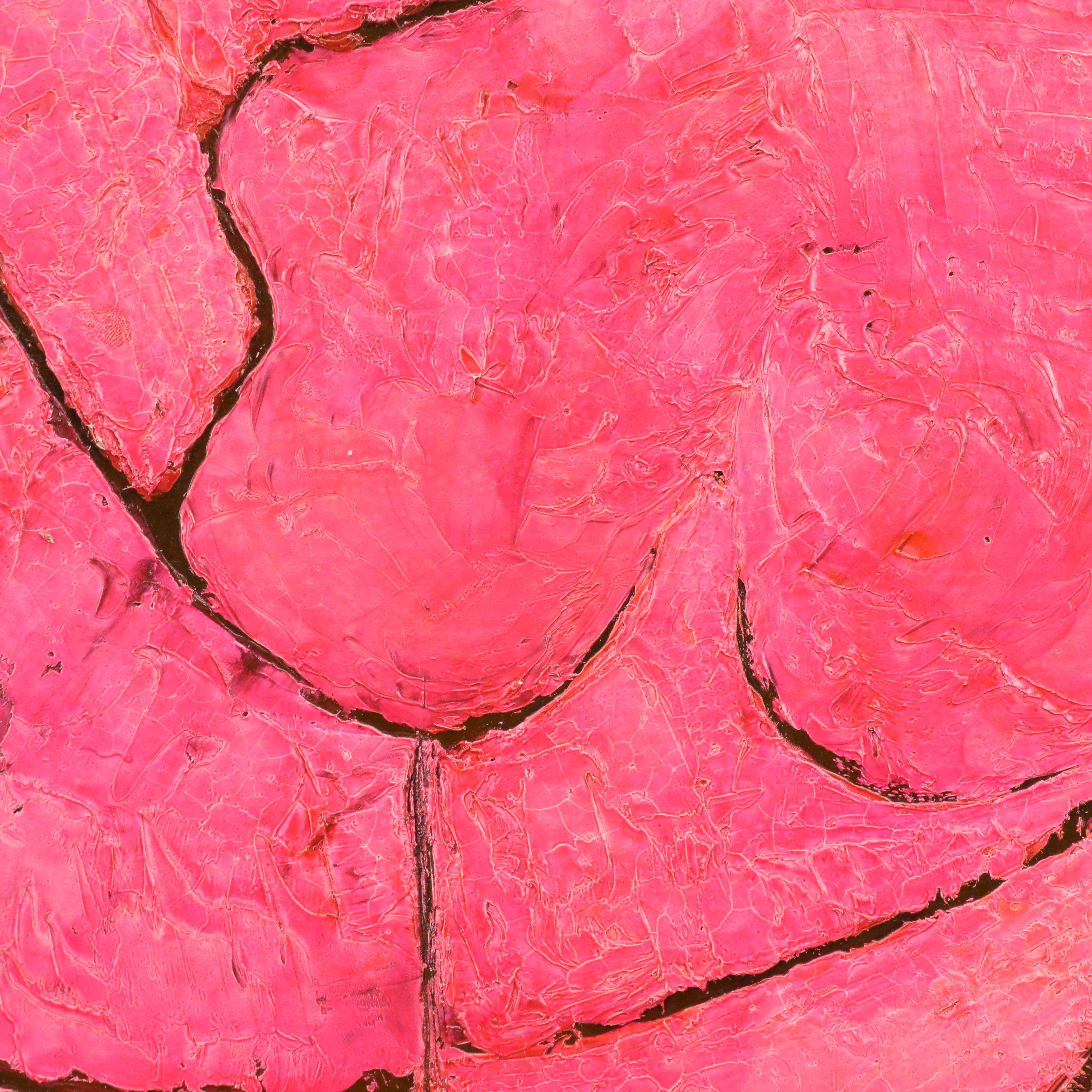 Sidney Horne Shepherd Modernist Oil Painting of Embracing Couple, Mid-20th C.