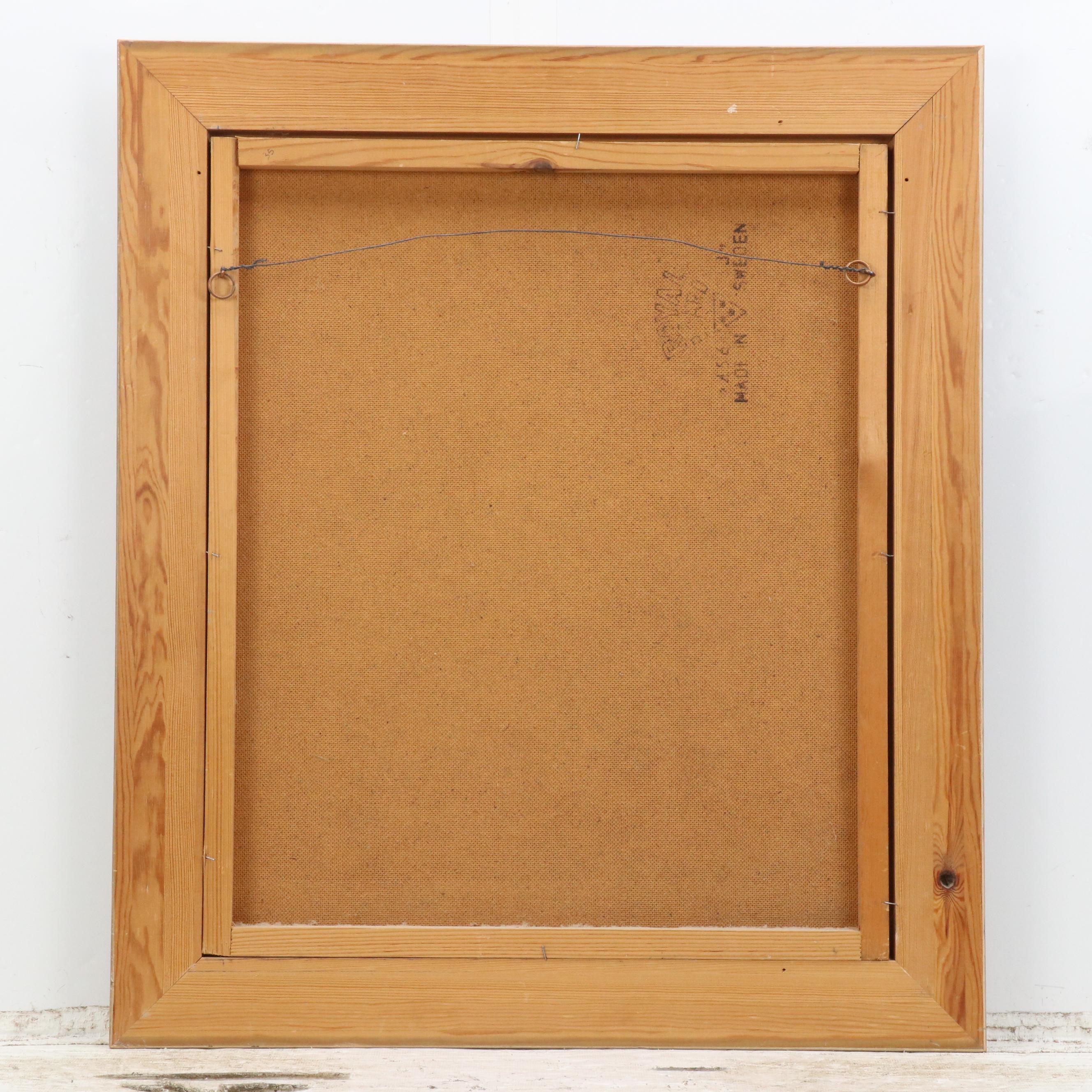 Sidney Horne Shepherd Modernist Oil Painting of Embracing Couple, Mid-20th C.