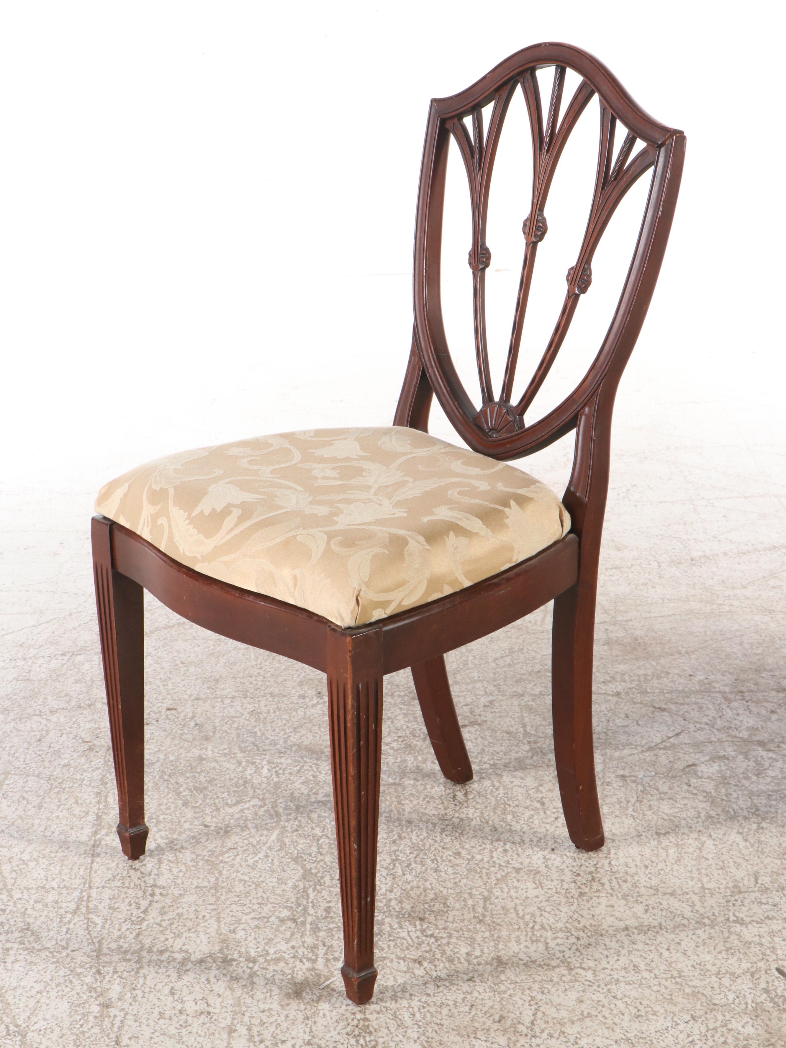 Pair of Sheraton Style Mahogany Side Chairs