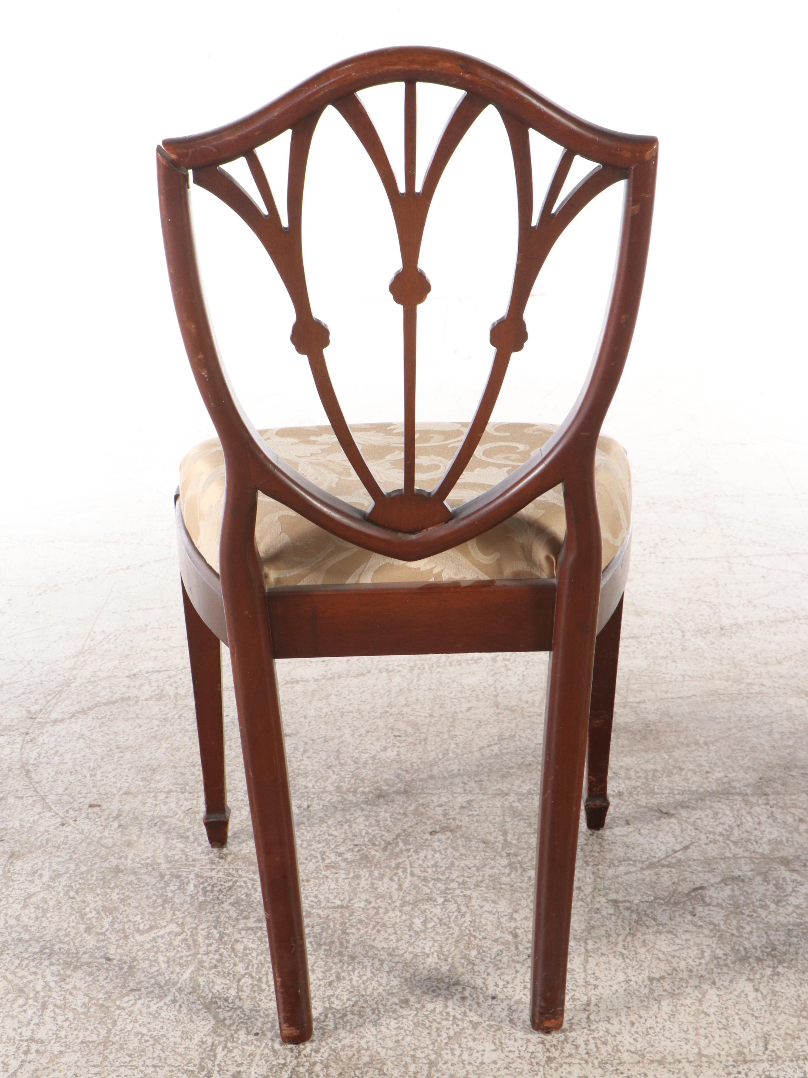 Pair of Sheraton Style Mahogany Side Chairs