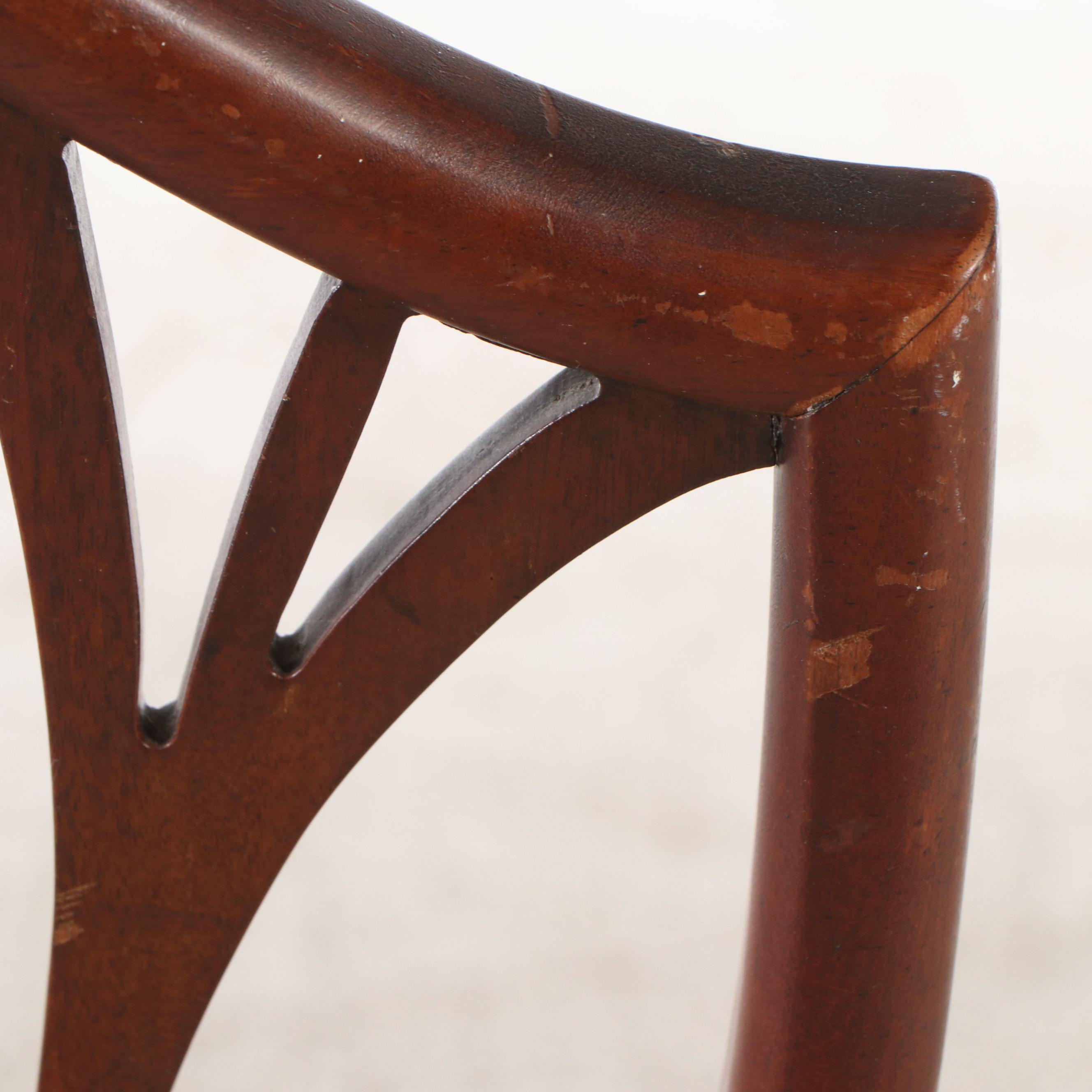 Pair of Sheraton Style Mahogany Side Chairs