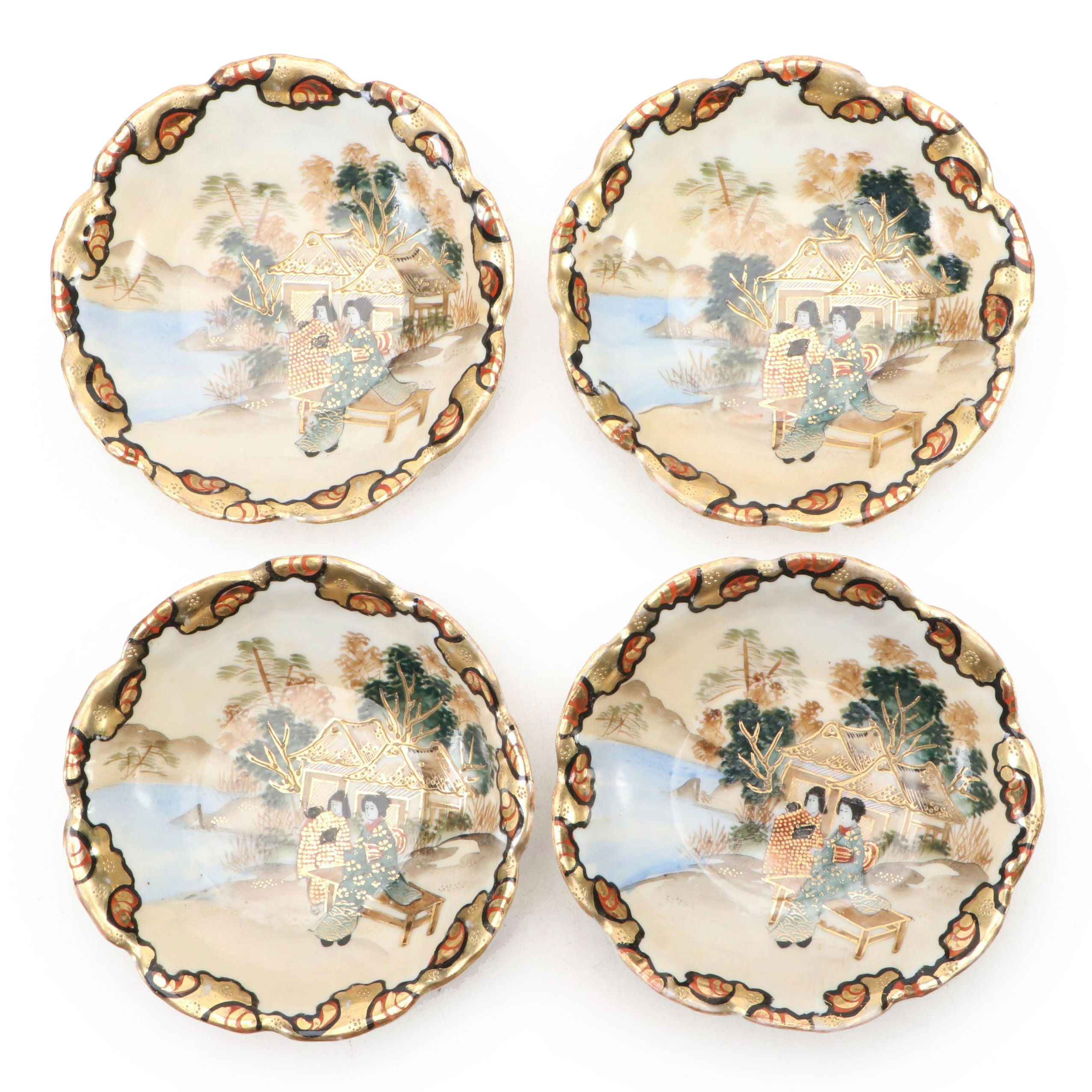 Japanese Porcelain Kutani Bowls