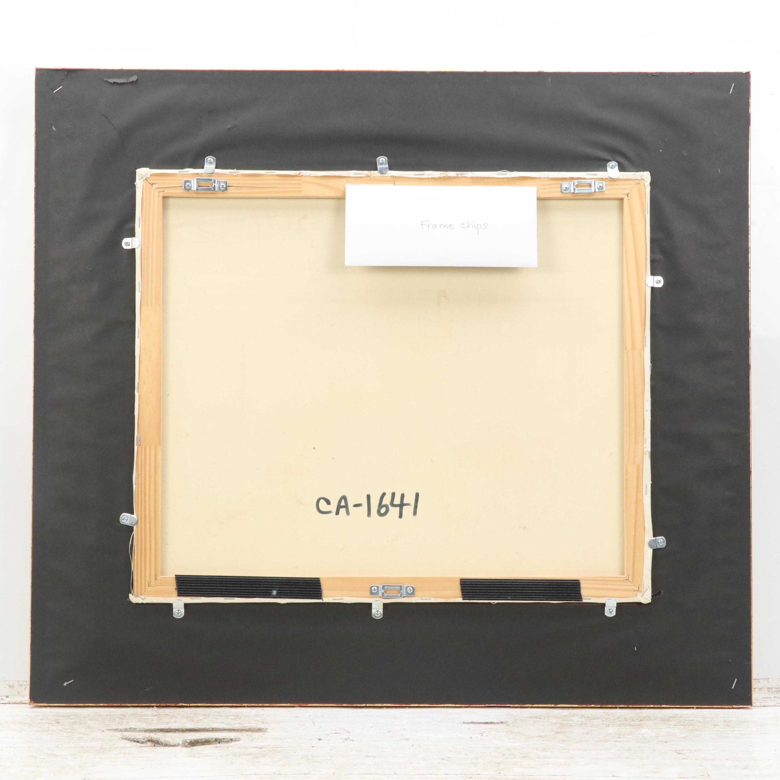 Claudio Simonetti Oil Painting of Venetian Canal with Gondolas