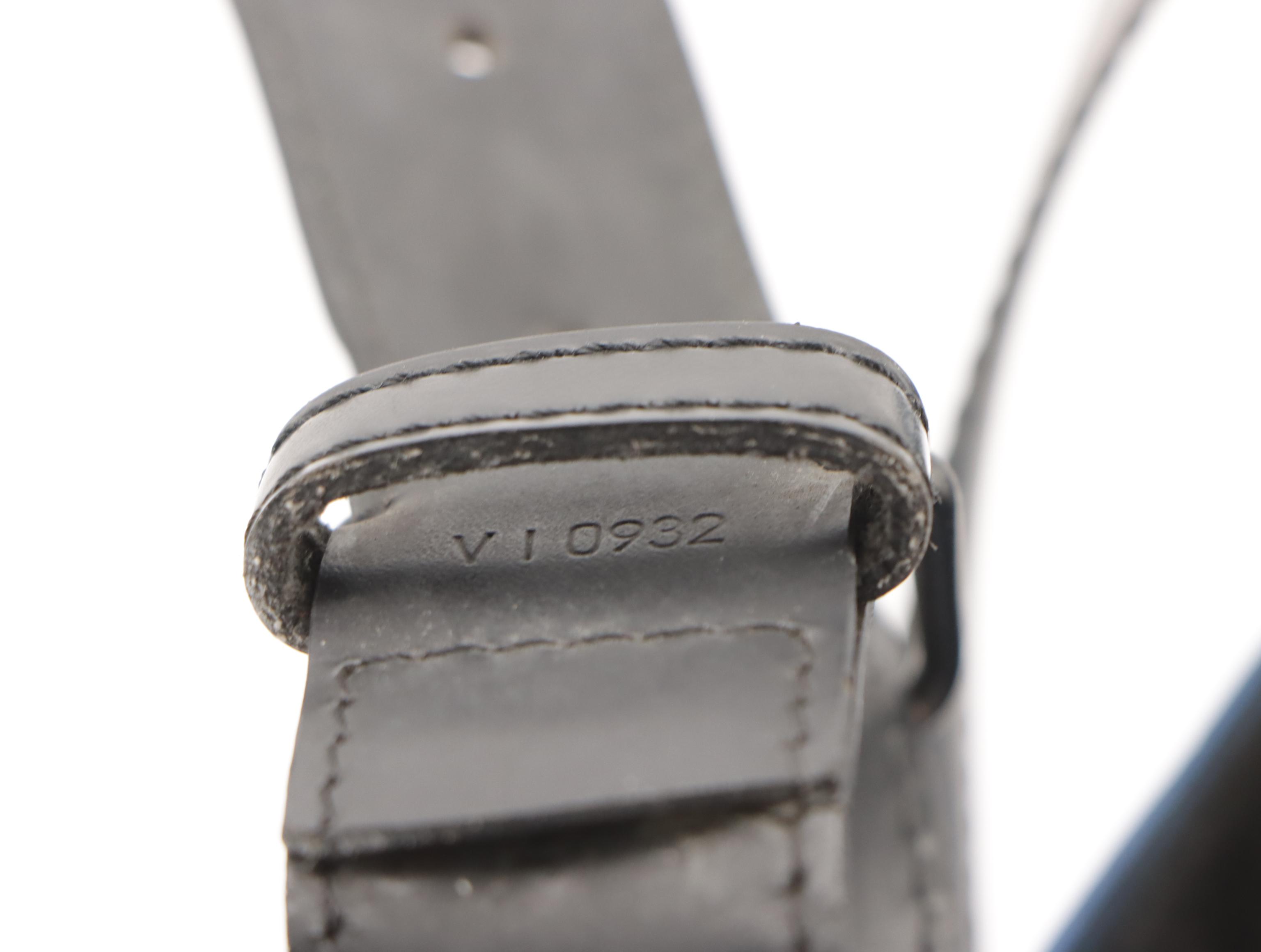 Louis Vuitton Sac D'Epaule Bag in Toledo Blue Epi and Black Smooth Leather