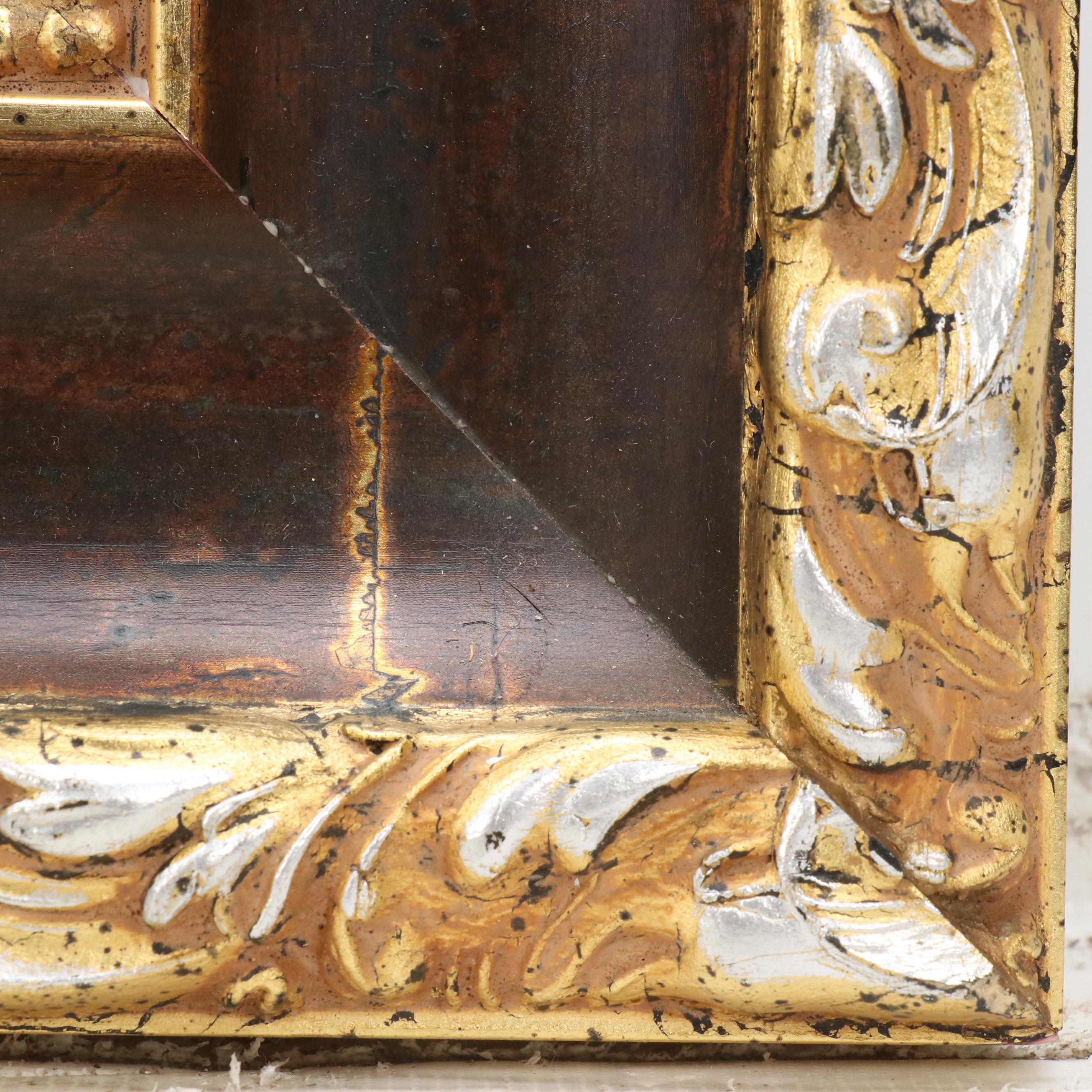 Claudio Simonetti Oil Painting of Venetian Canal with Gondola and Bridge