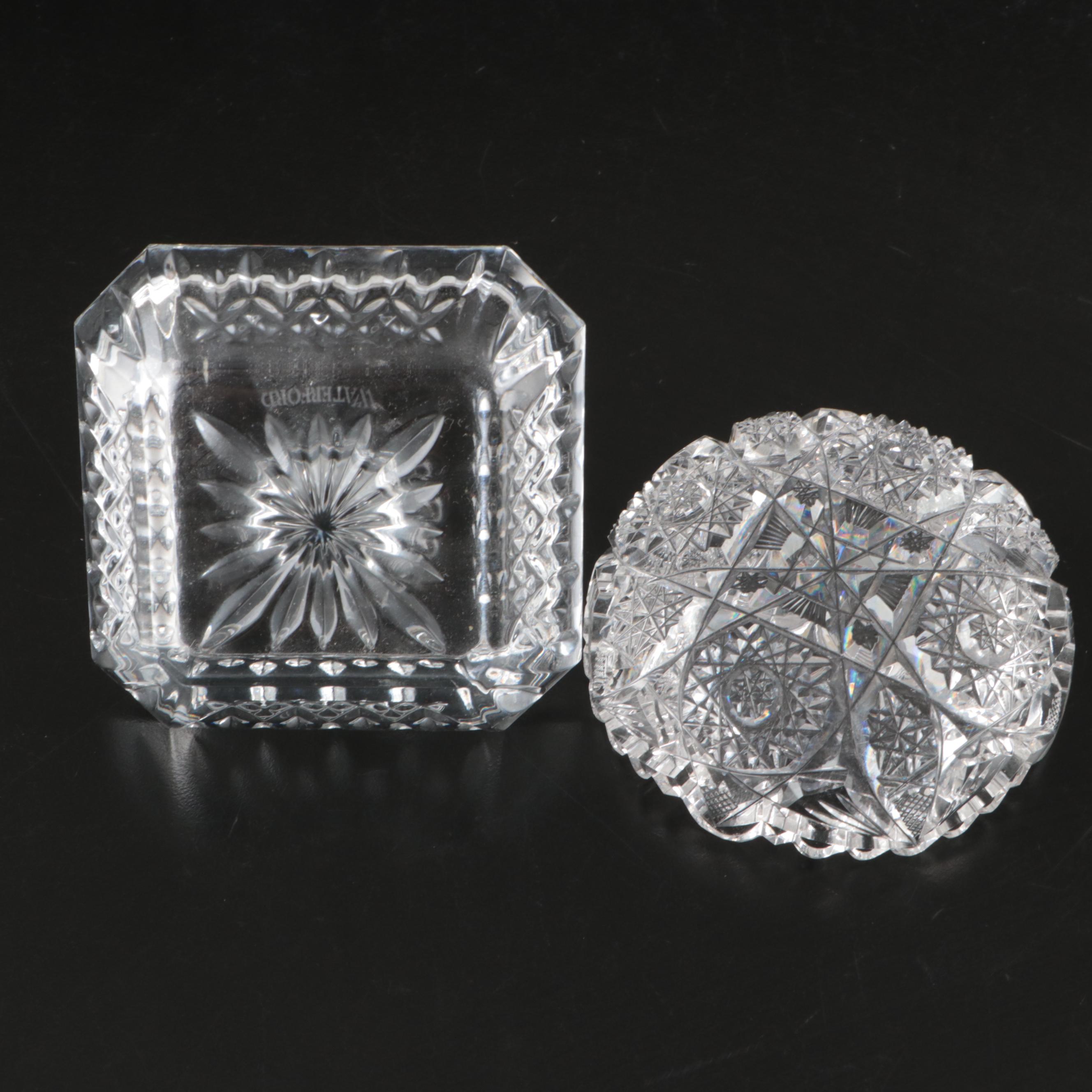 Waterford with Other Ring Holder, Bud Vase, Porcelain Figurines and Plate