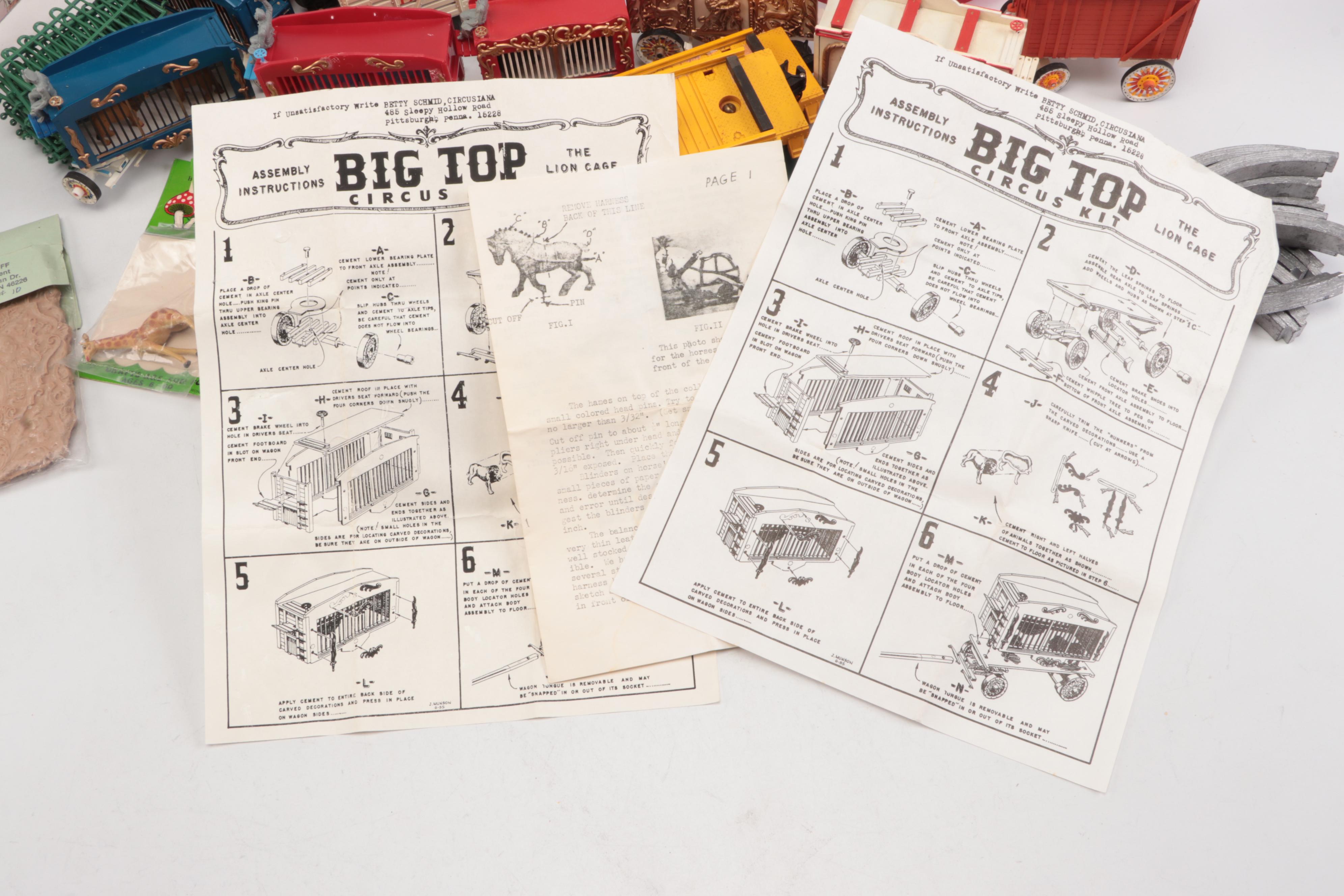 Ringling Bros. Themed Train Cars with Other Train Figures and Accessories