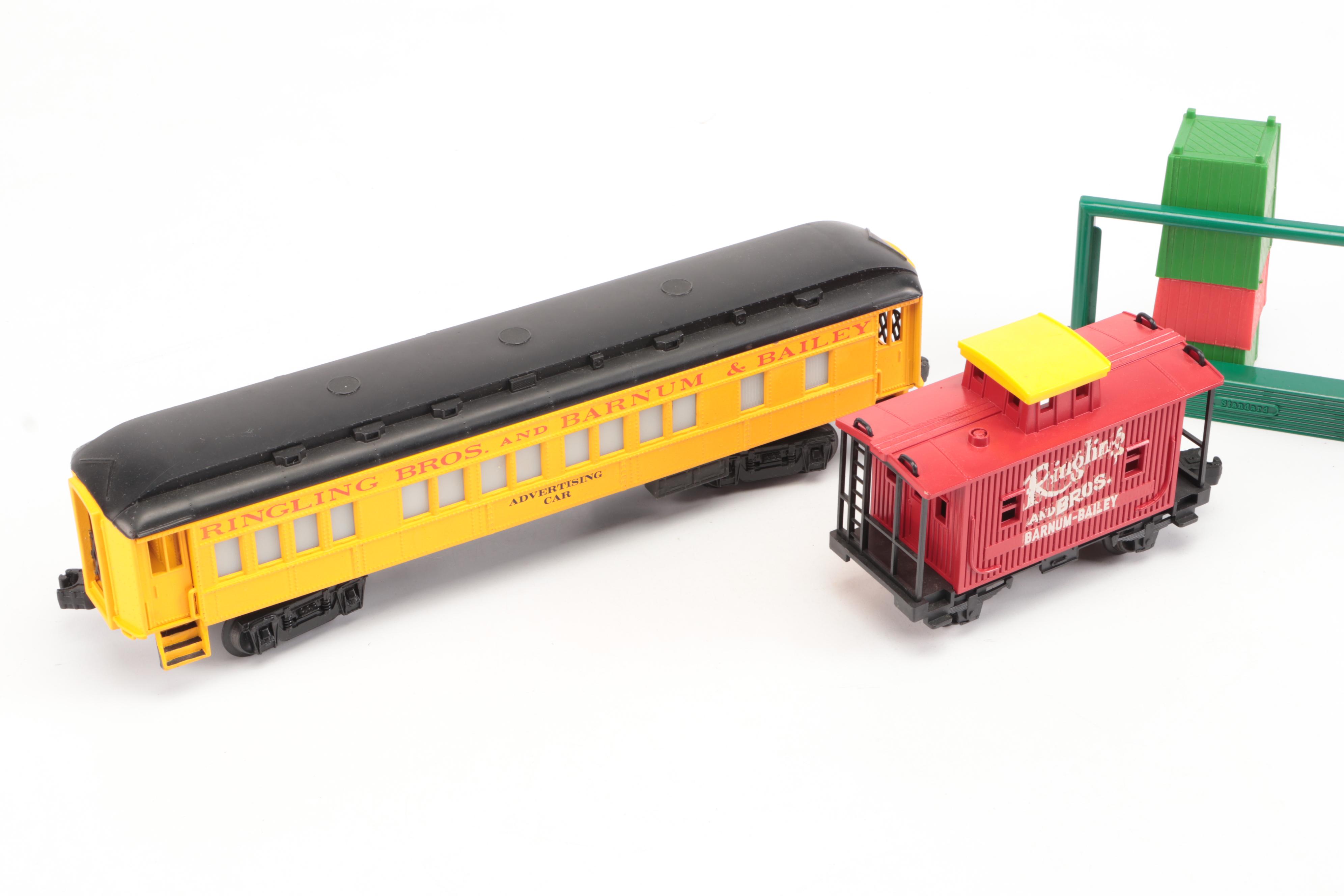 Ringling Bros. Themed Train Cars with Other Train Figures and Accessories