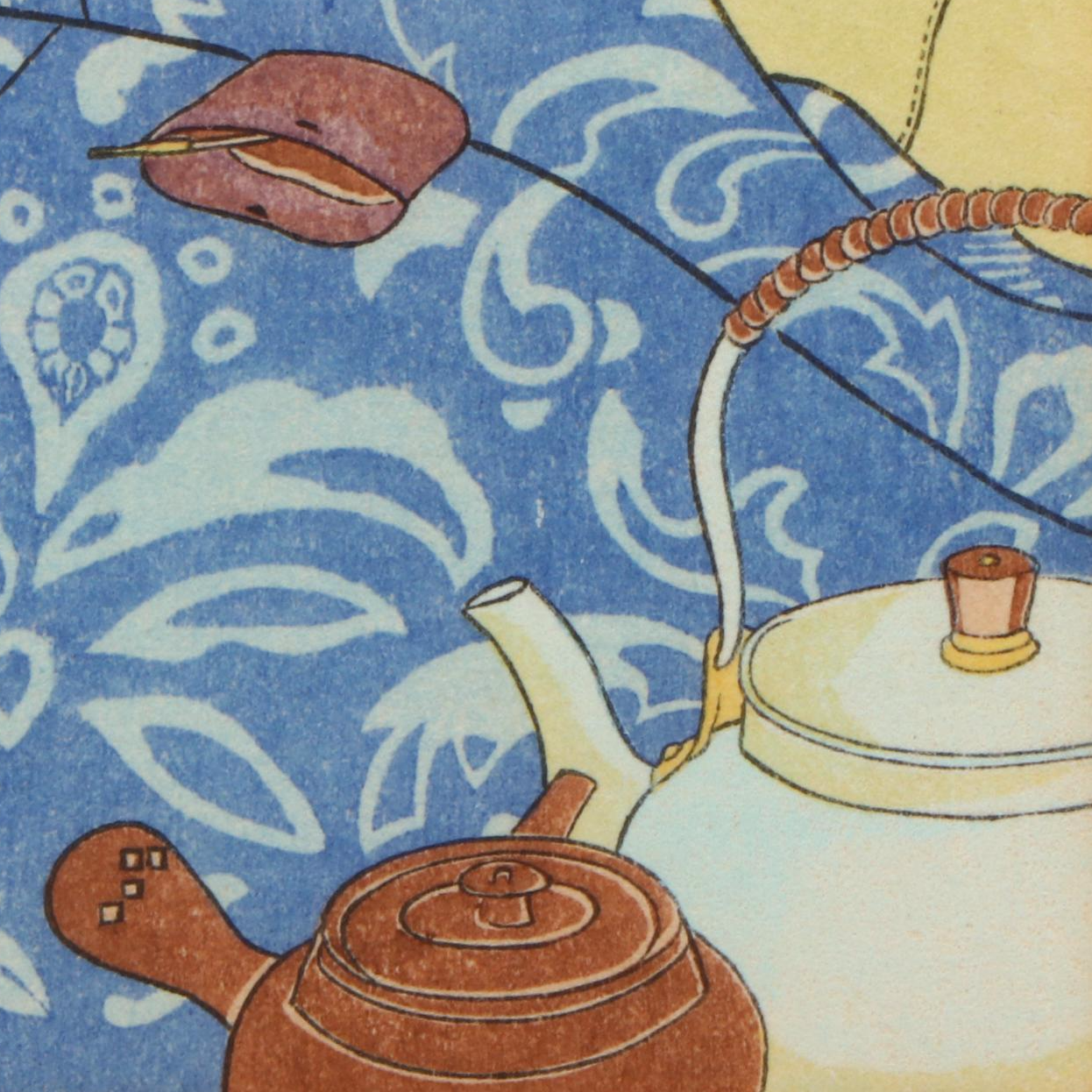 Paul Jacoulet Woodblock Christmas Card "Decembre, Japon," 1953