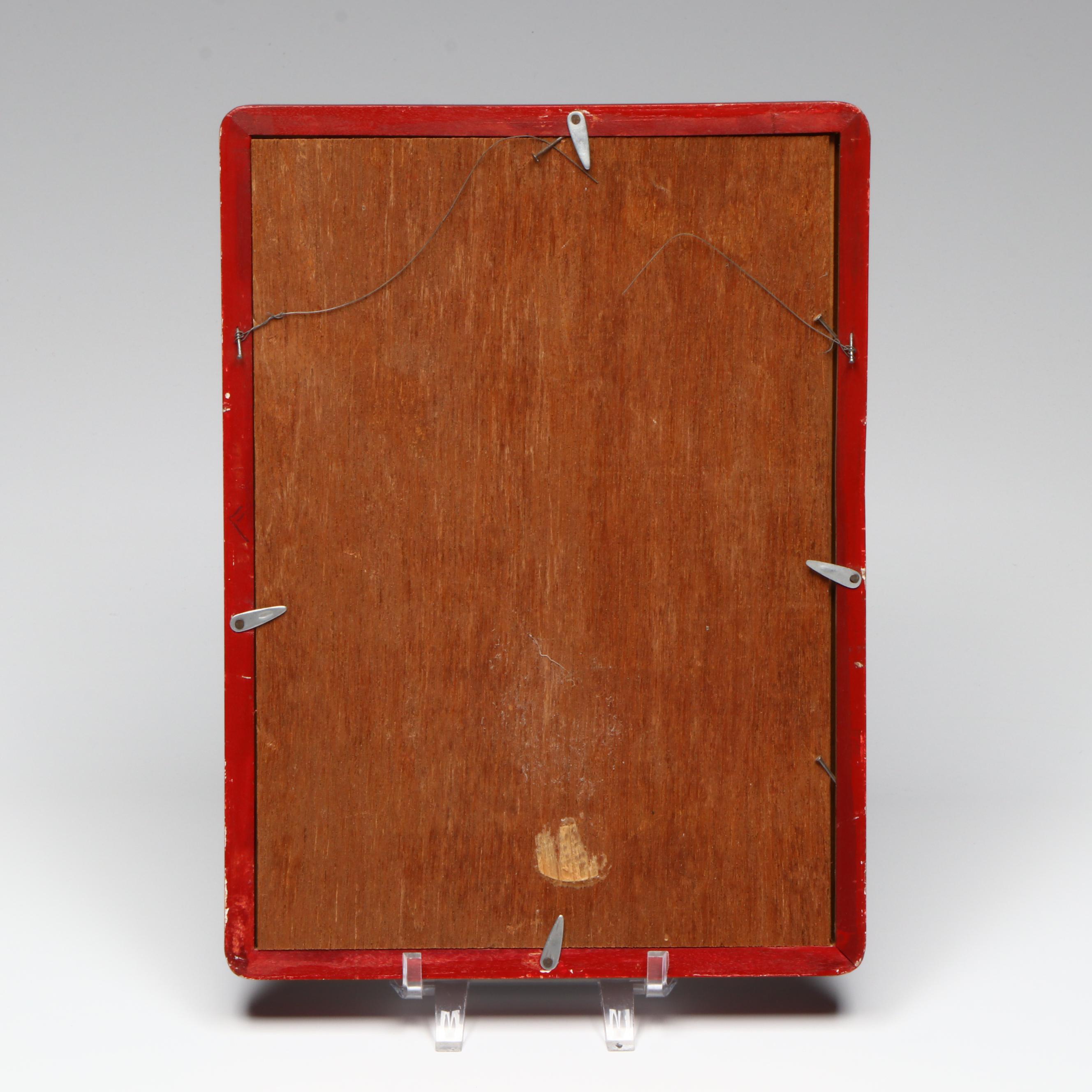 Paul Jacoulet Woodblock Christmas Card "Decembre, Japon," 1953