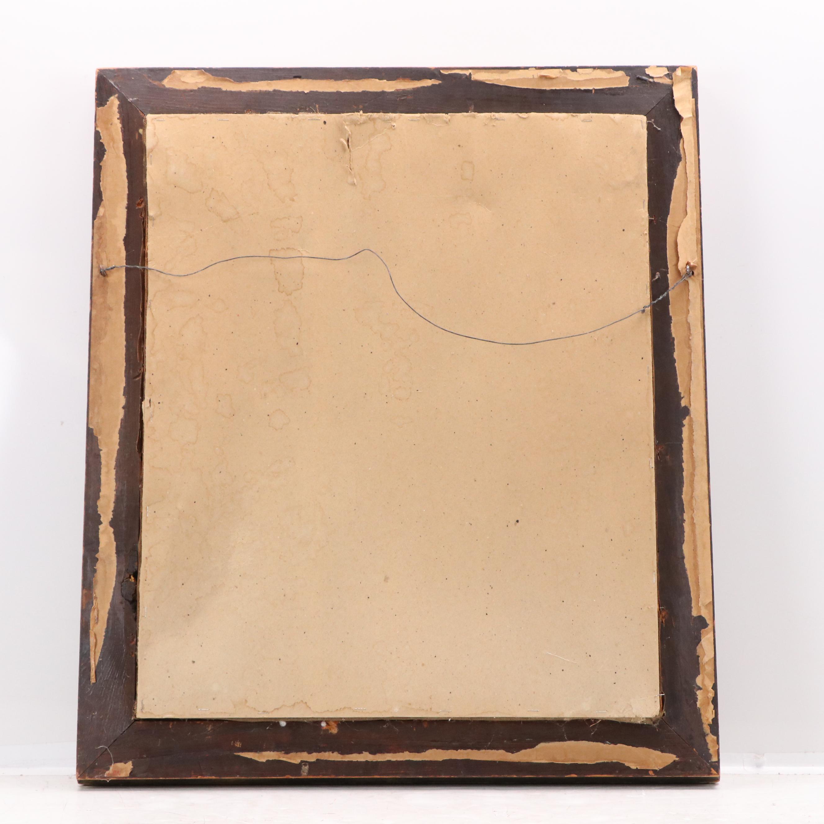 European School Needlepoint Embroidery of Court Scene With Figures