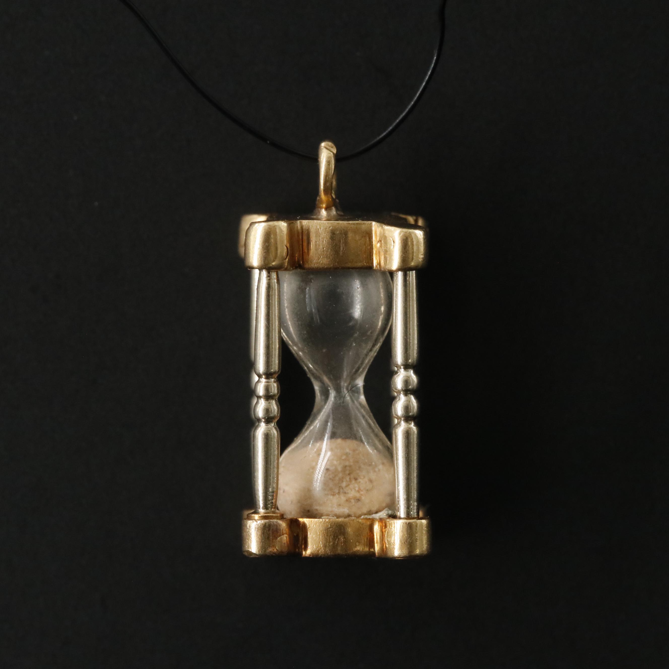18K Hourglass Charm