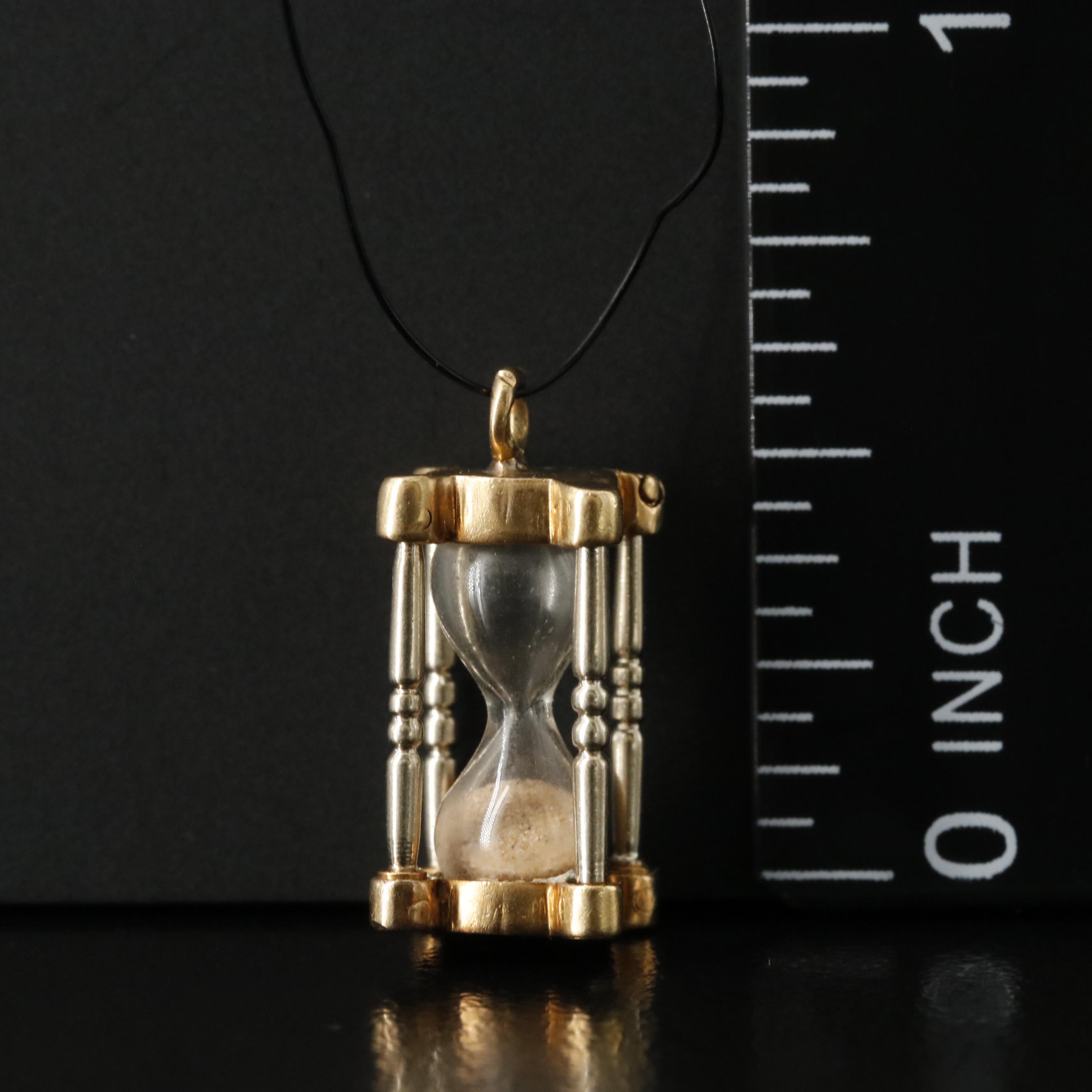 18K Hourglass Charm