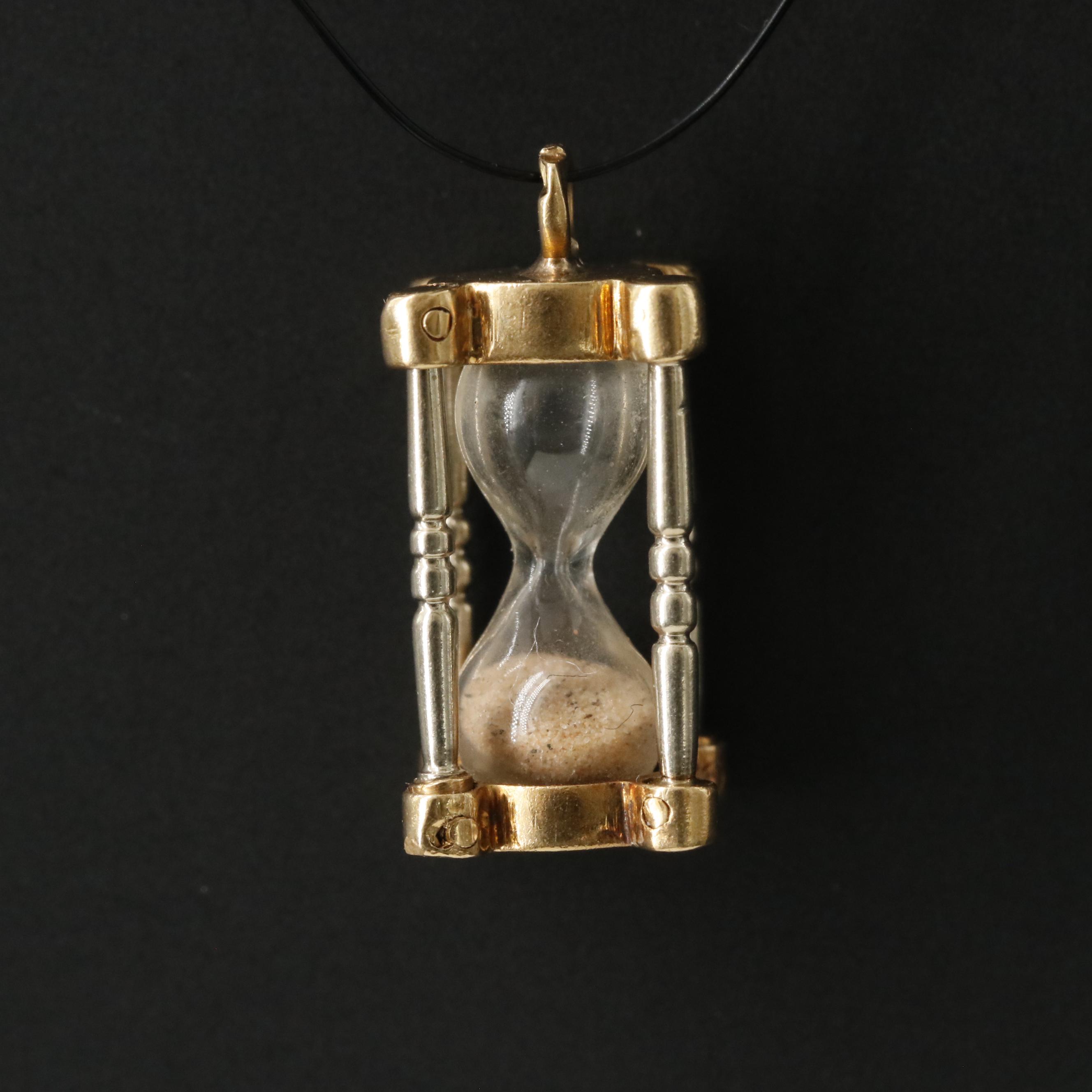 18K Hourglass Charm