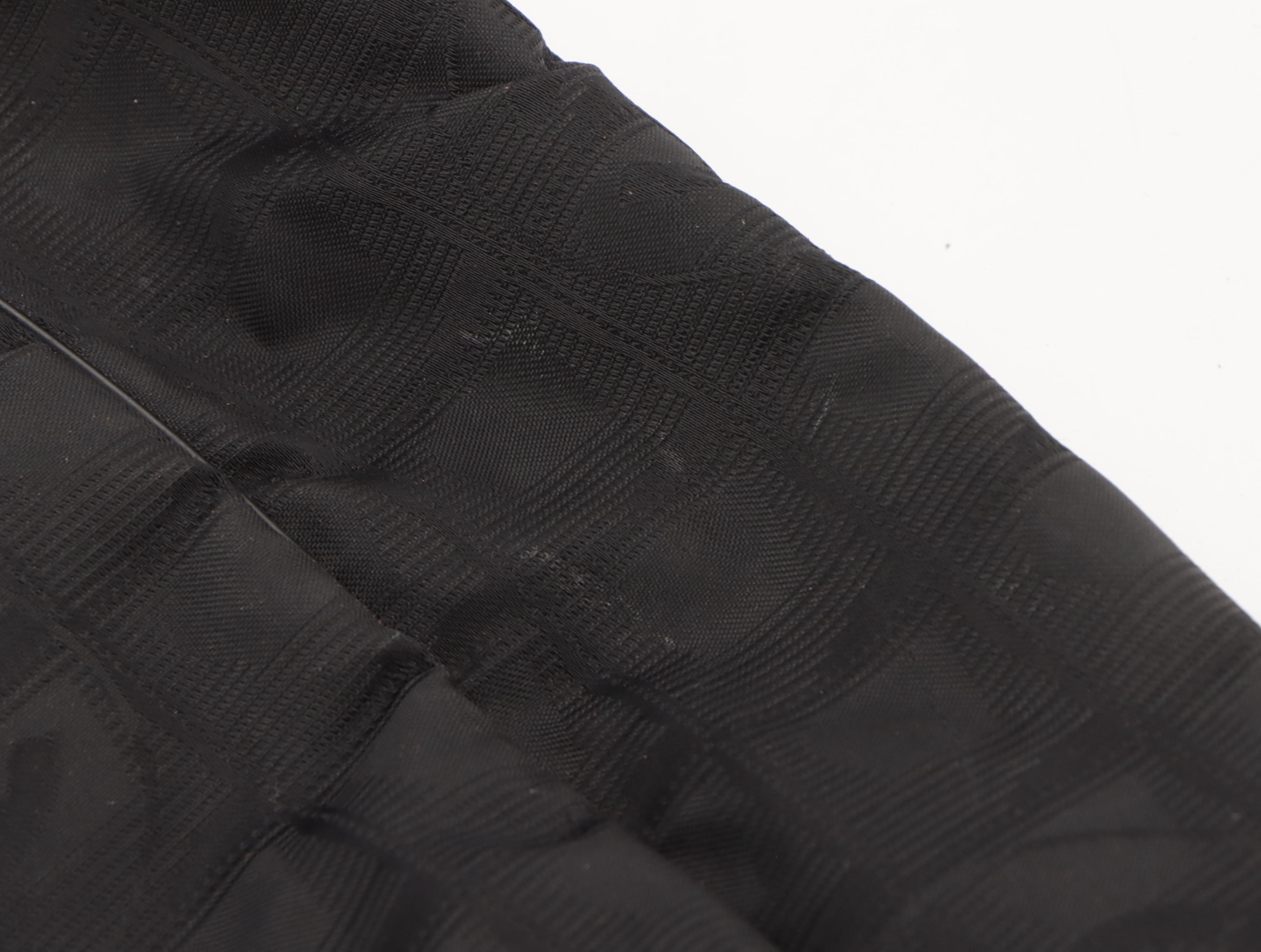 Chanel Travel Ligne Shoulder Tote in Black CC Nylon Jacquard with Leather Trim