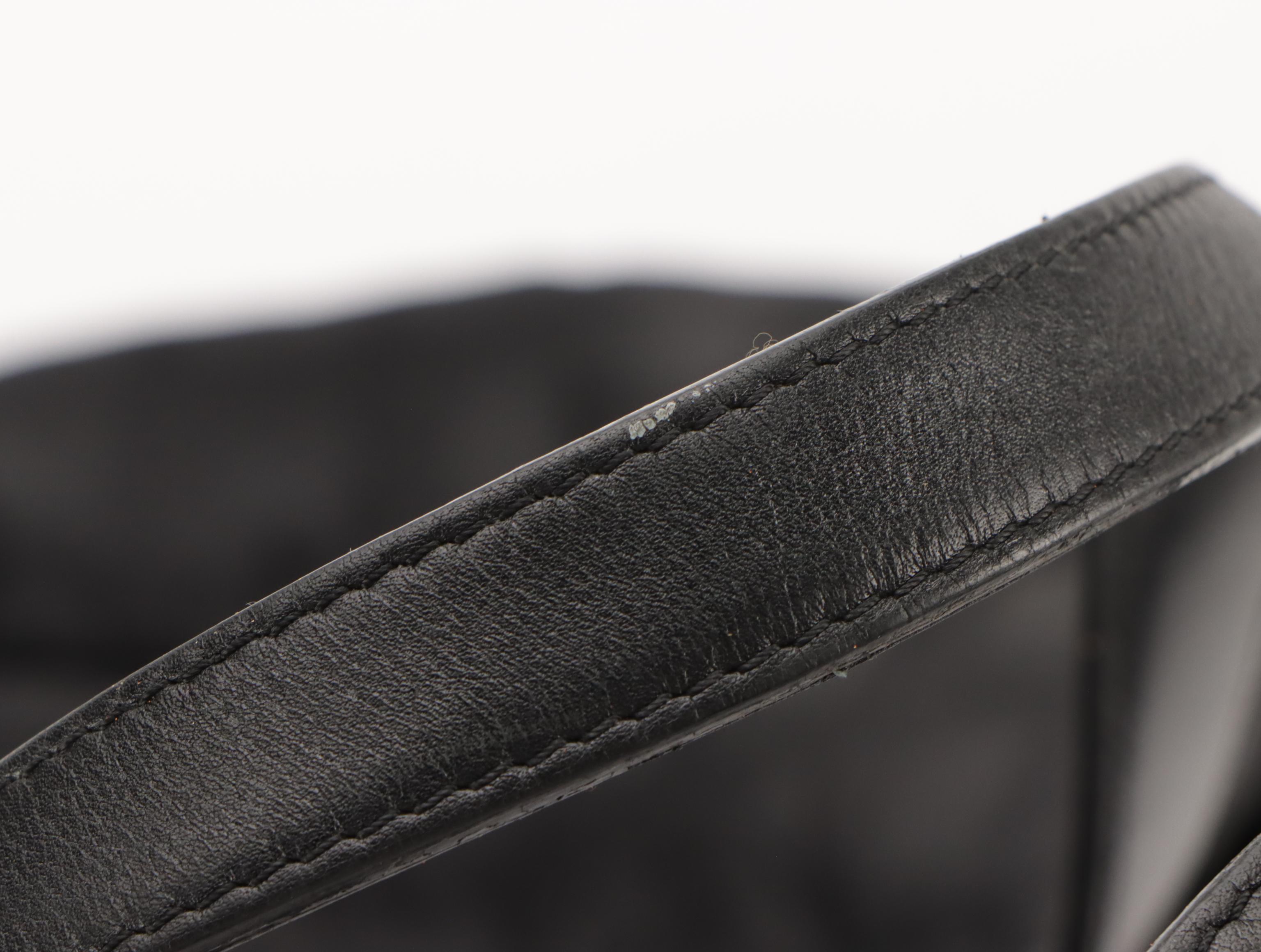 Chanel Travel Ligne Shoulder Tote in Black CC Nylon Jacquard with Leather Trim