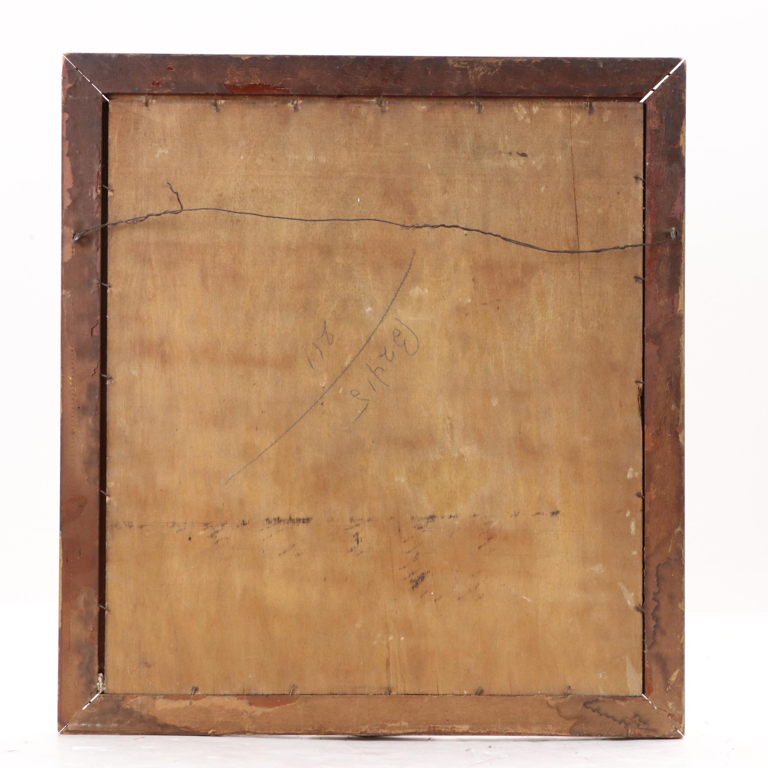 Portrait Oil Painting of Girl, Circa 1920