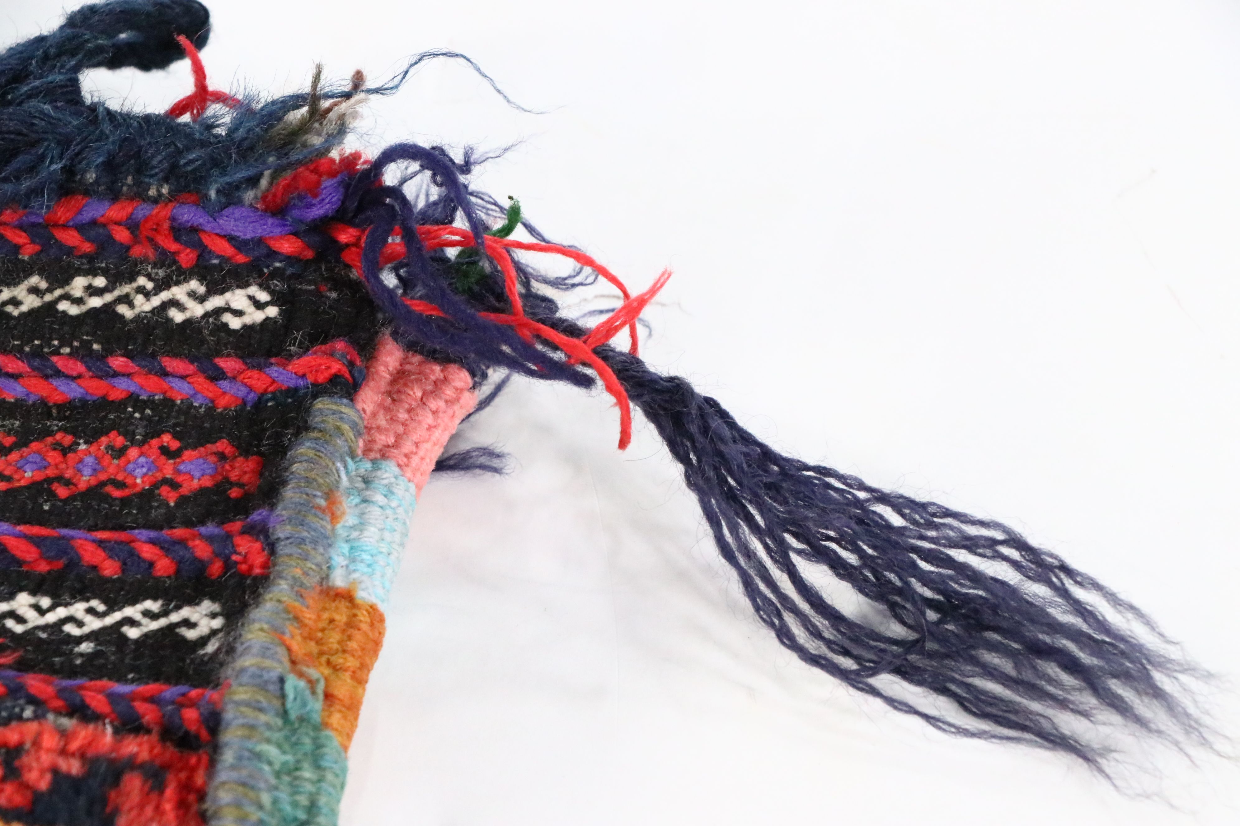 Hand-Knotted Afghan Baluch Balisht Bag Pillow Cover