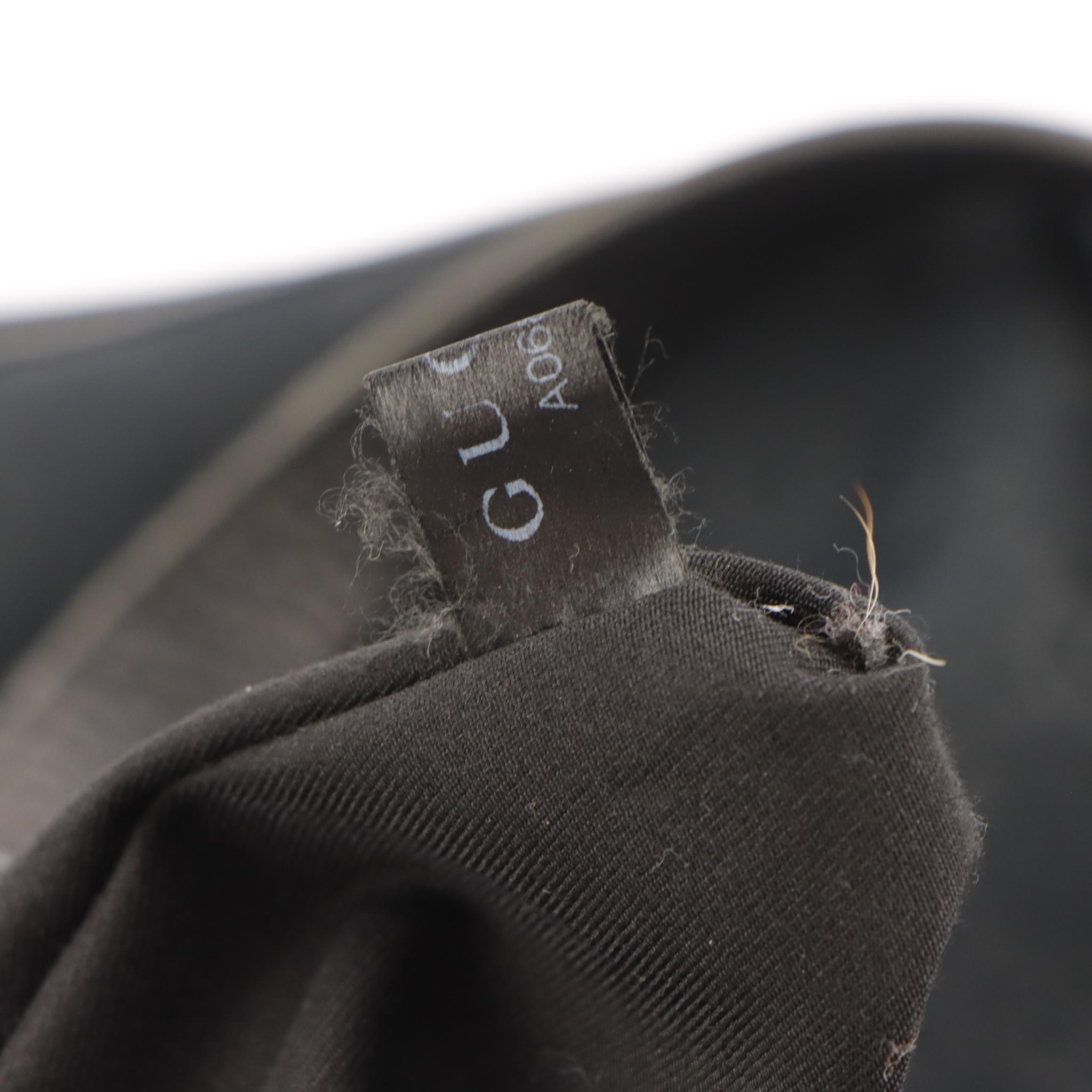 Gucci Abbey D-Ring Double Pocket Tote in Black GG Canvas and Leather Trim