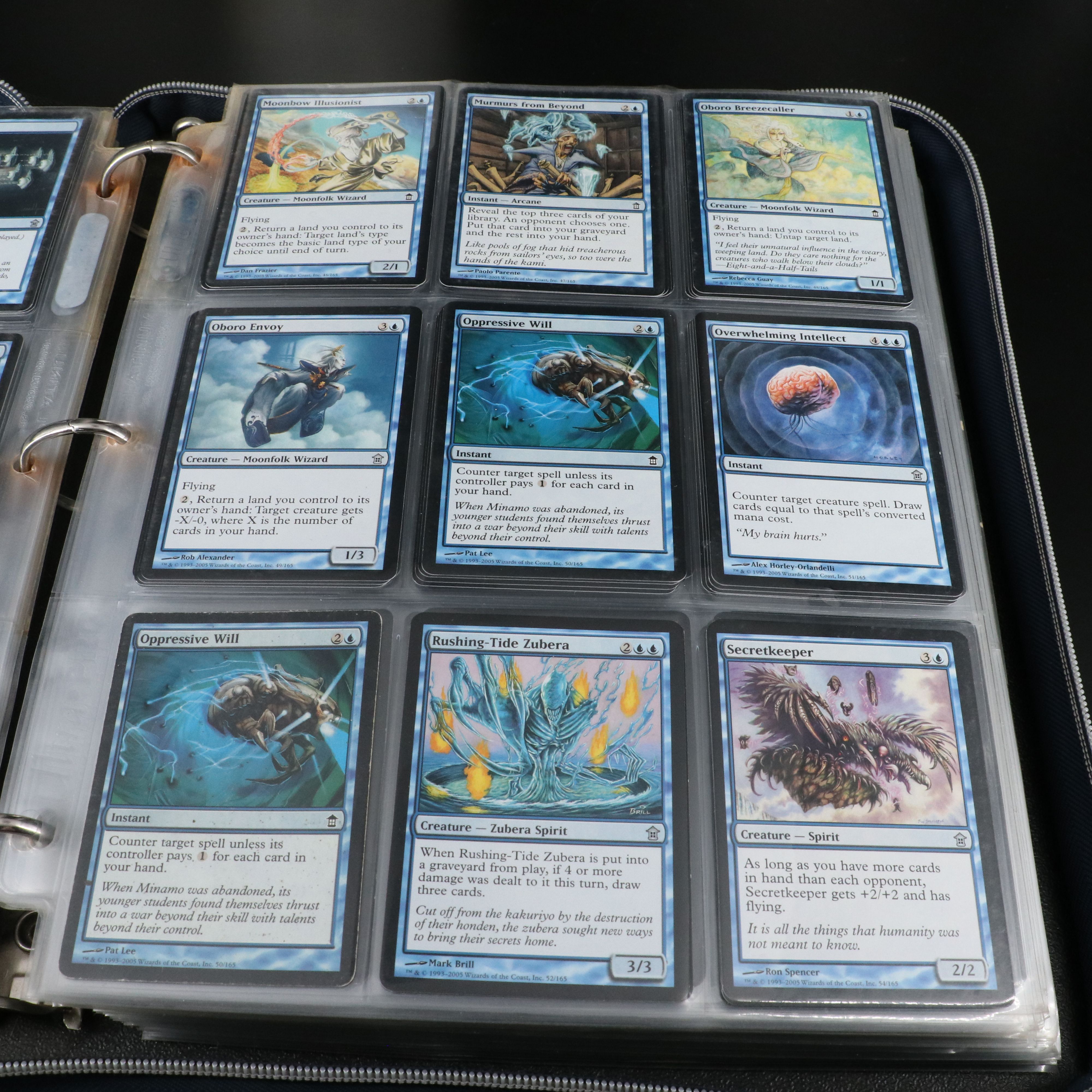 Magic: The Gathering Trading Cards From Kamigawa Block with Binder