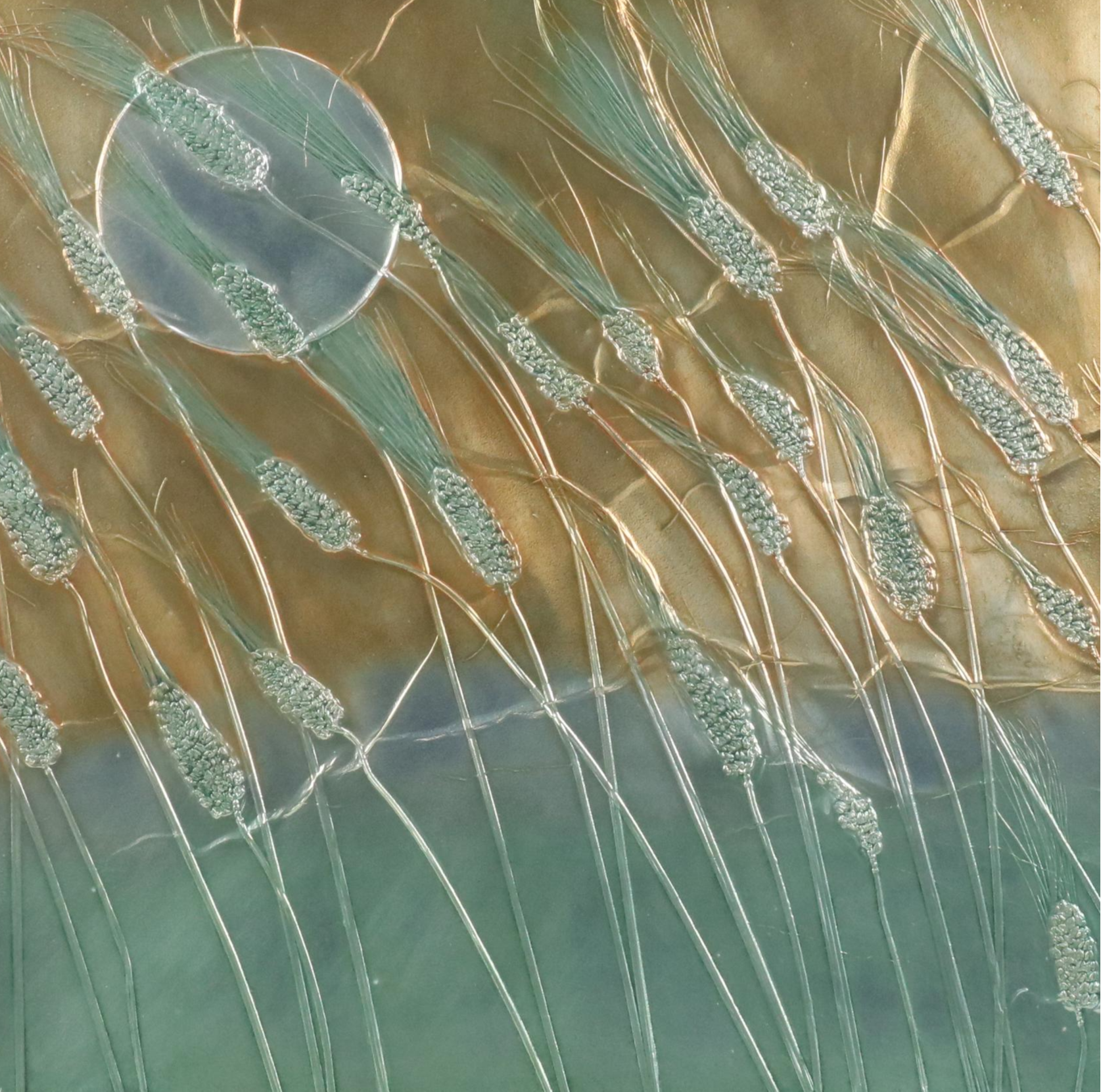 David Chris Embossing "Winter Wheat I," 1983