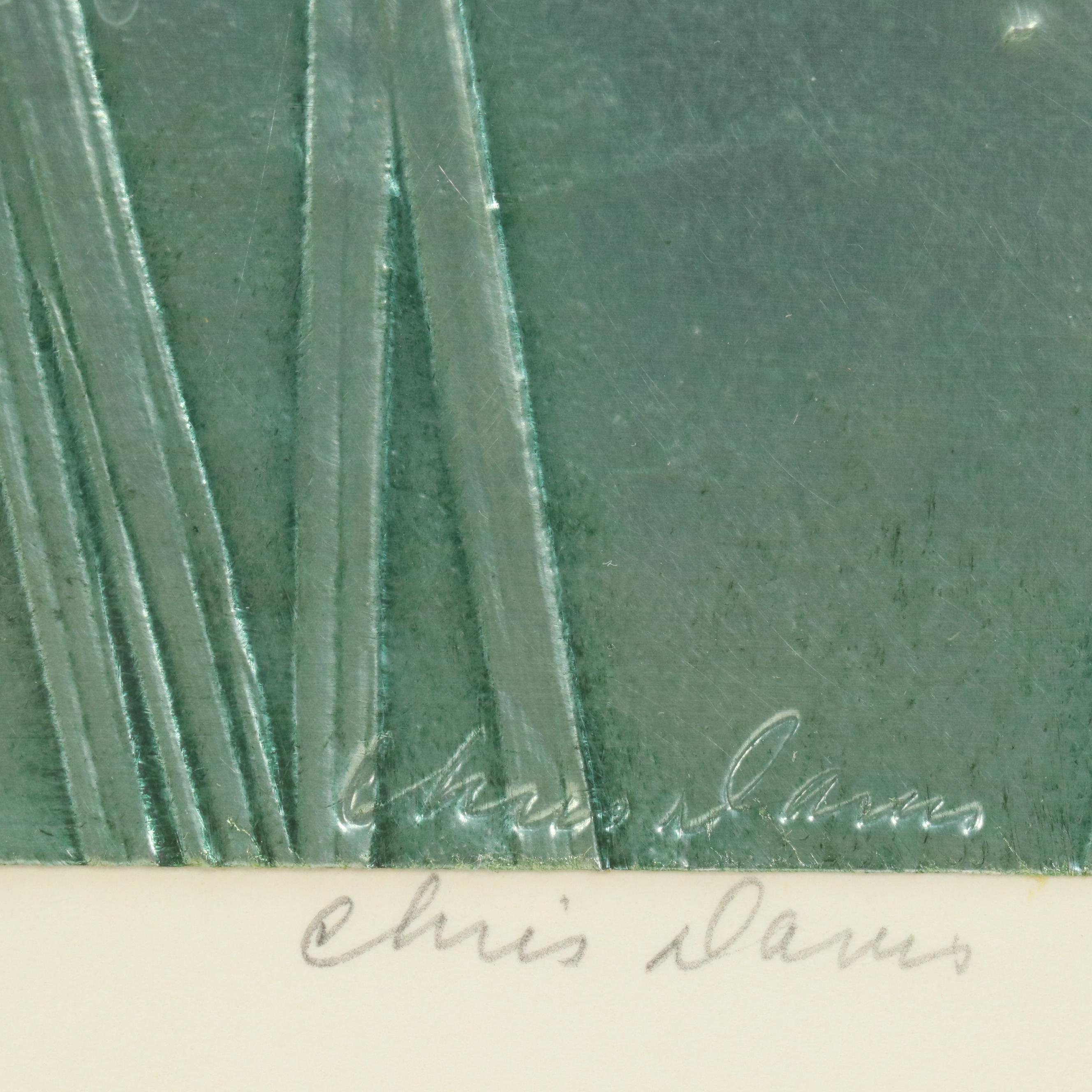 David Chris Embossing "Winter Wheat I," 1983