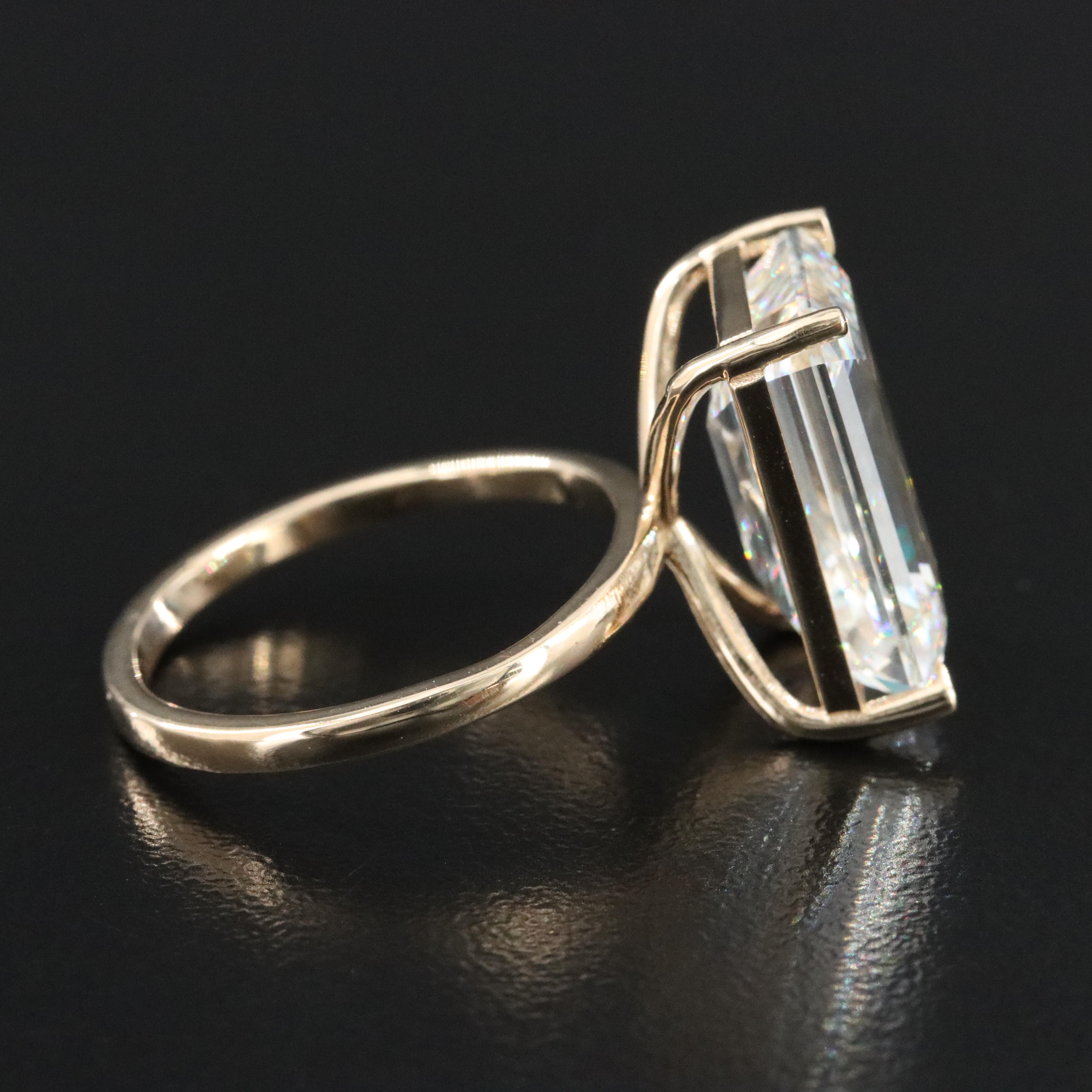 14K 9.09 CT Lab Grown Diamond Solitaire Ring with IGI Report