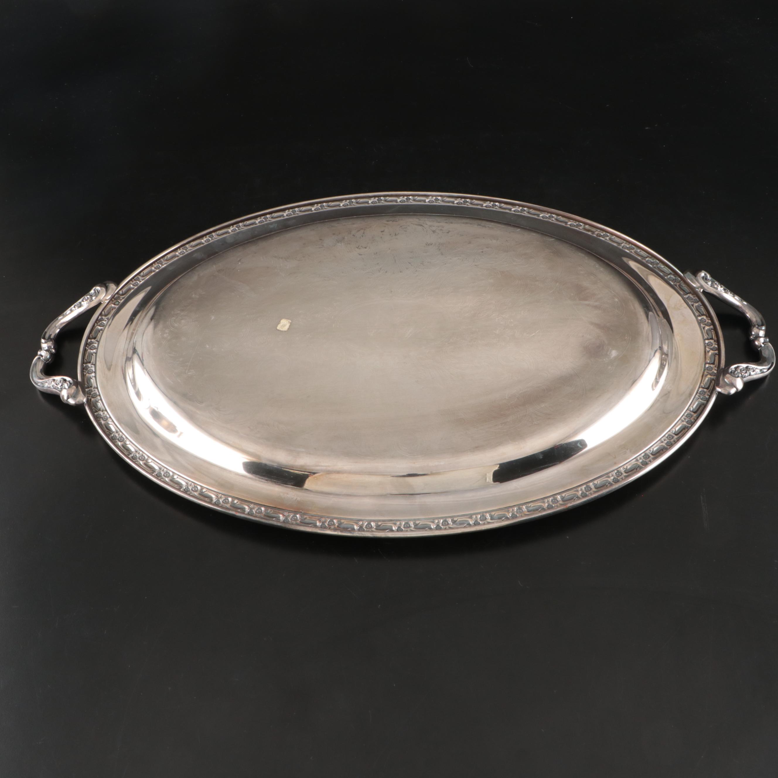 Oneida "Park Lane" Silver Plate Serving Set with Tray, 20th Century