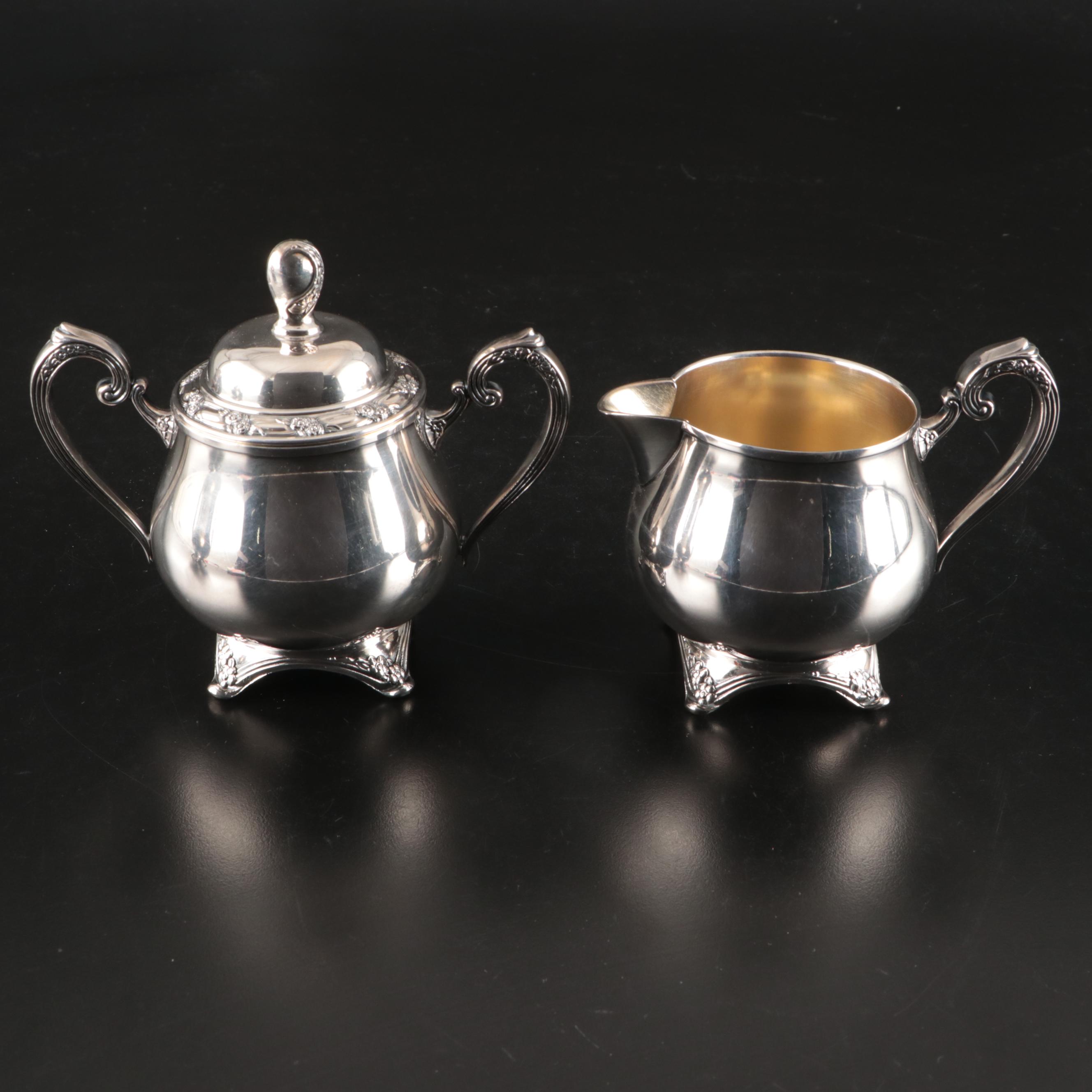 Oneida "Park Lane" Silver Plate Serving Set with Tray, 20th Century