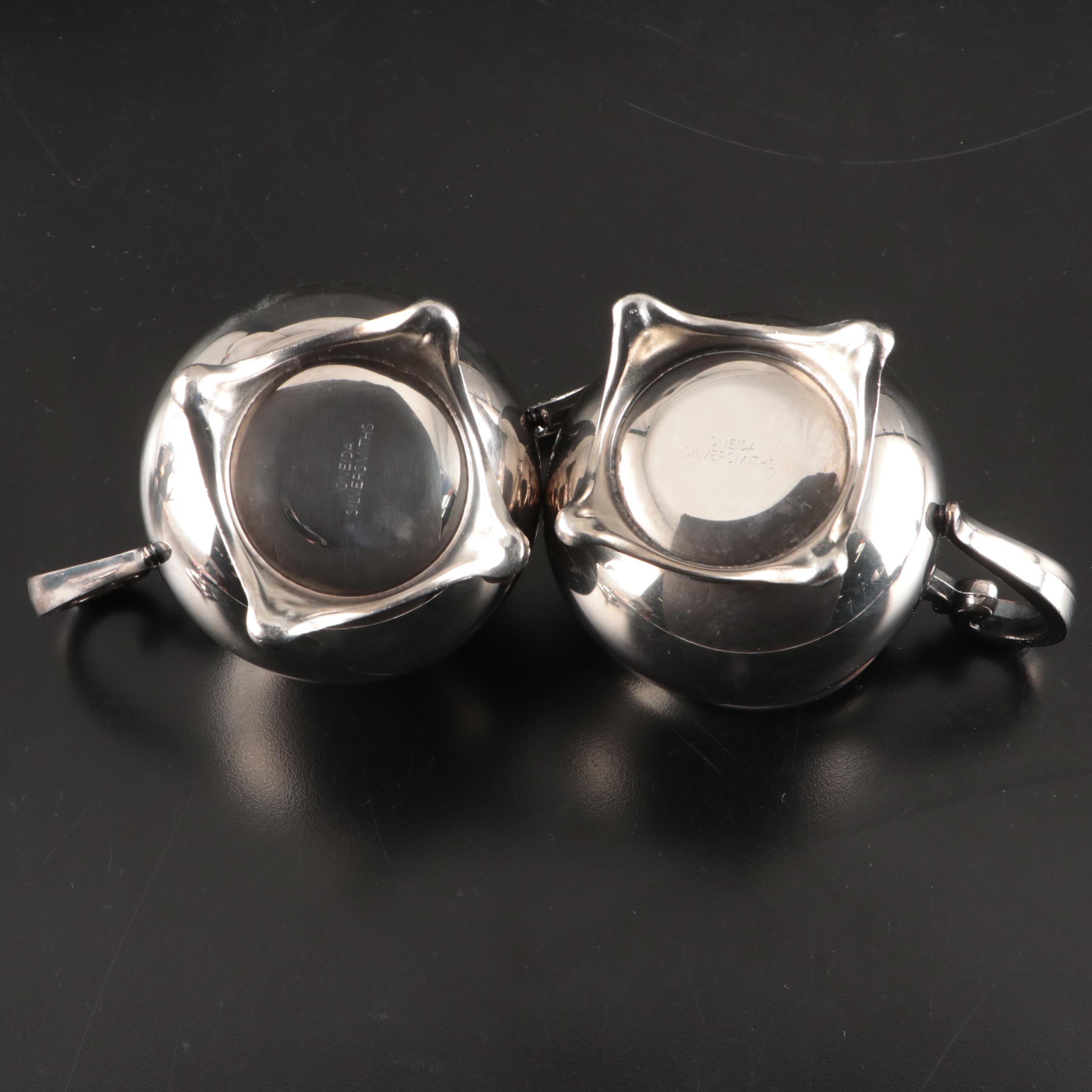 Oneida "Park Lane" Silver Plate Serving Set with Tray, 20th Century