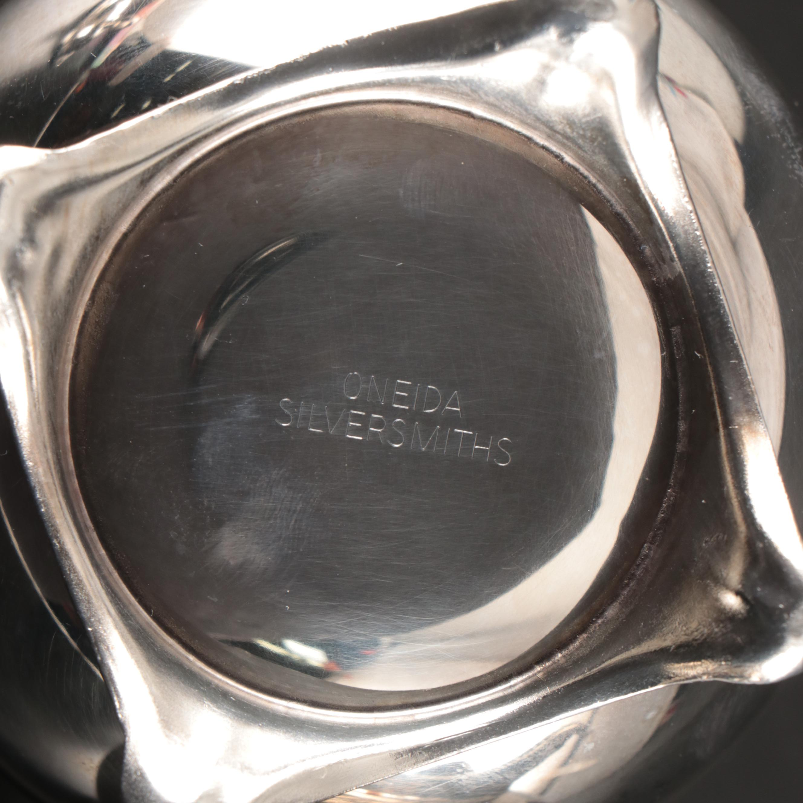 Oneida "Park Lane" Silver Plate Serving Set with Tray, 20th Century