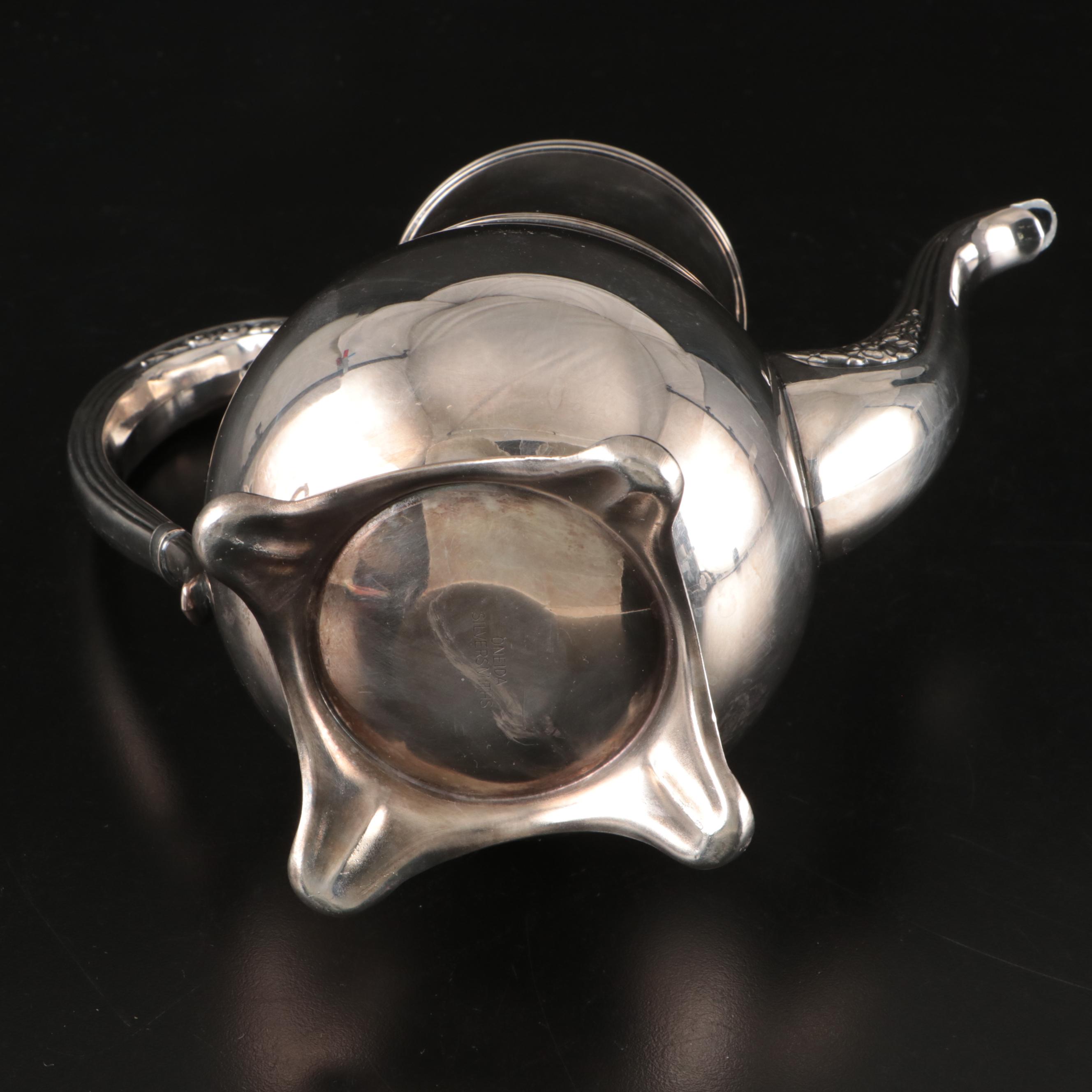 Oneida "Park Lane" Silver Plate Serving Set with Tray, 20th Century