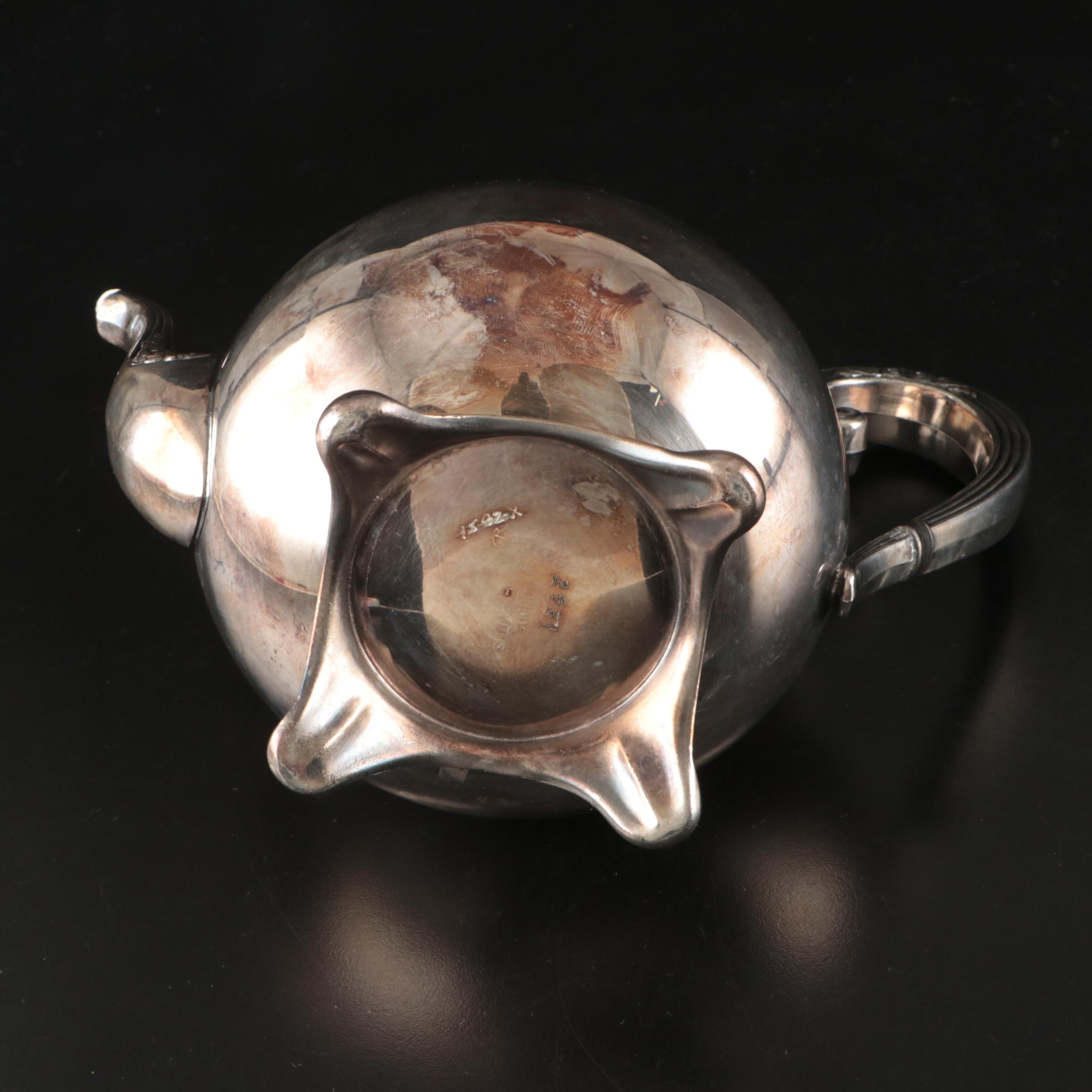 Oneida "Park Lane" Silver Plate Serving Set with Tray, 20th Century