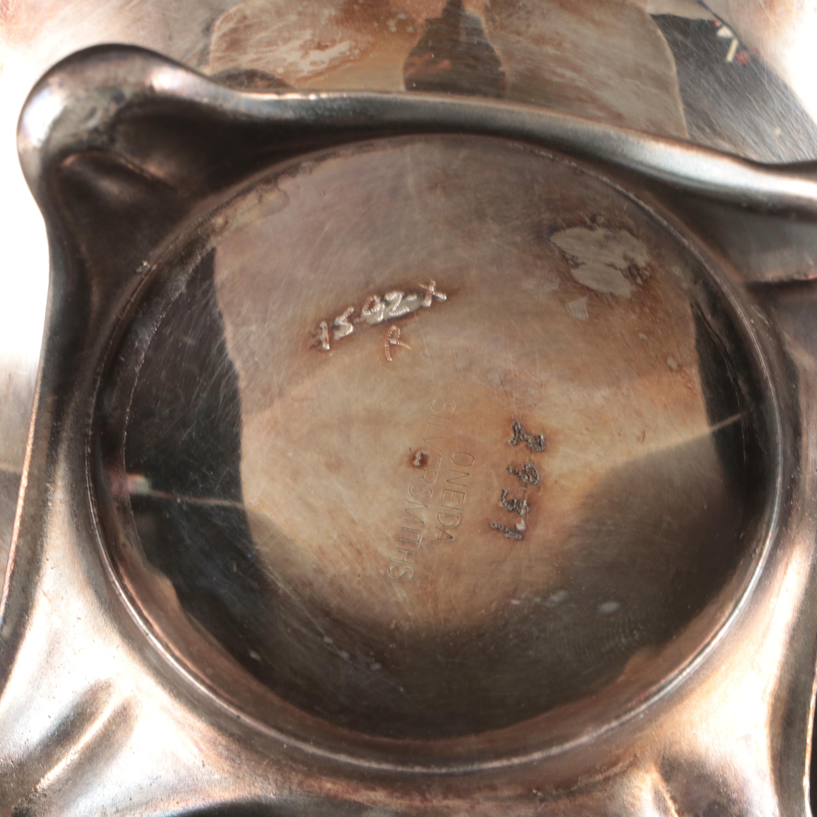 Oneida "Park Lane" Silver Plate Serving Set with Tray, 20th Century