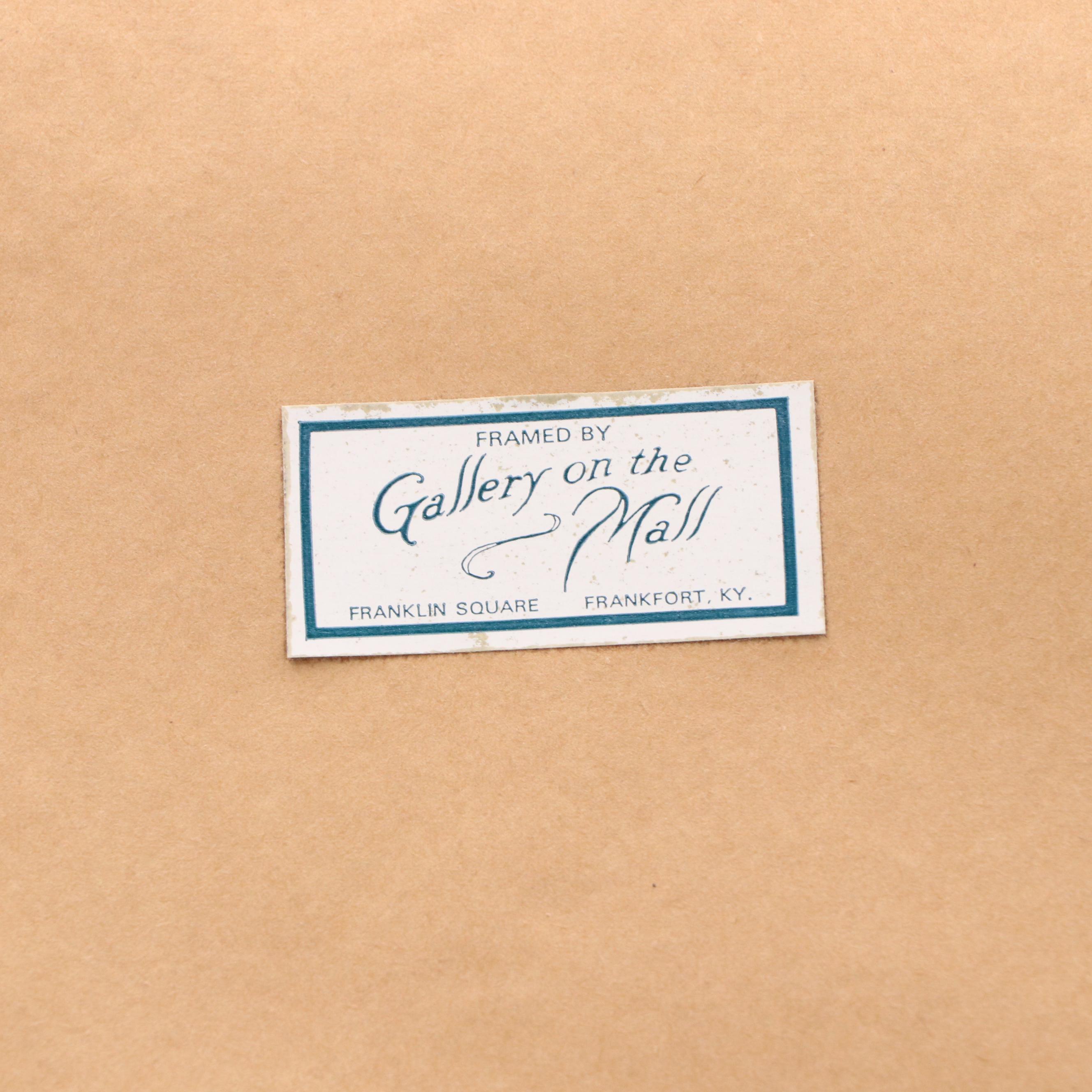 Hand-Colored Engraving After Sir Edwin Landseer "The Pets," 1877