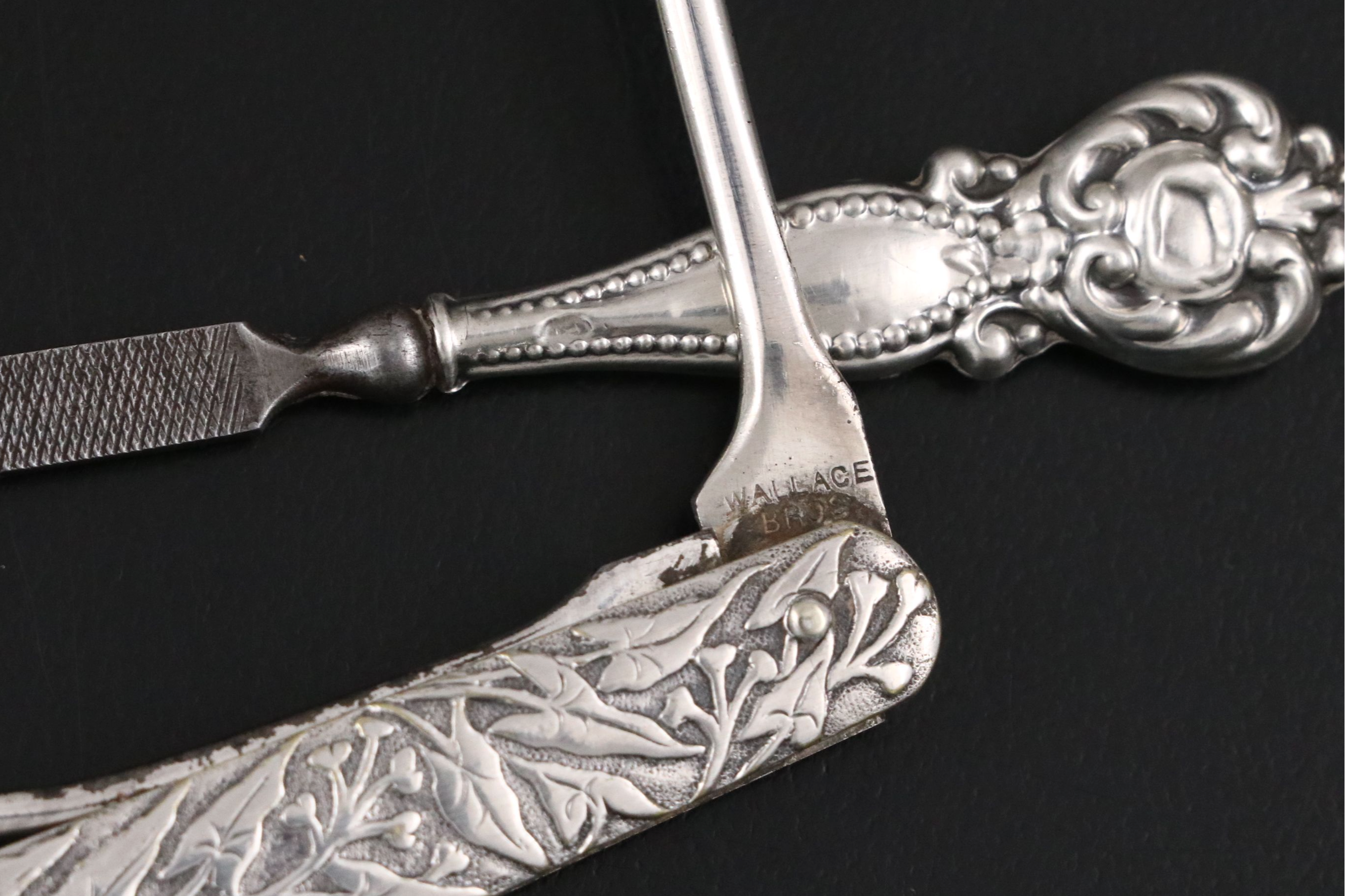 Tiffany and Kirk-Stieff and Other Sterling Silver Vanity Items