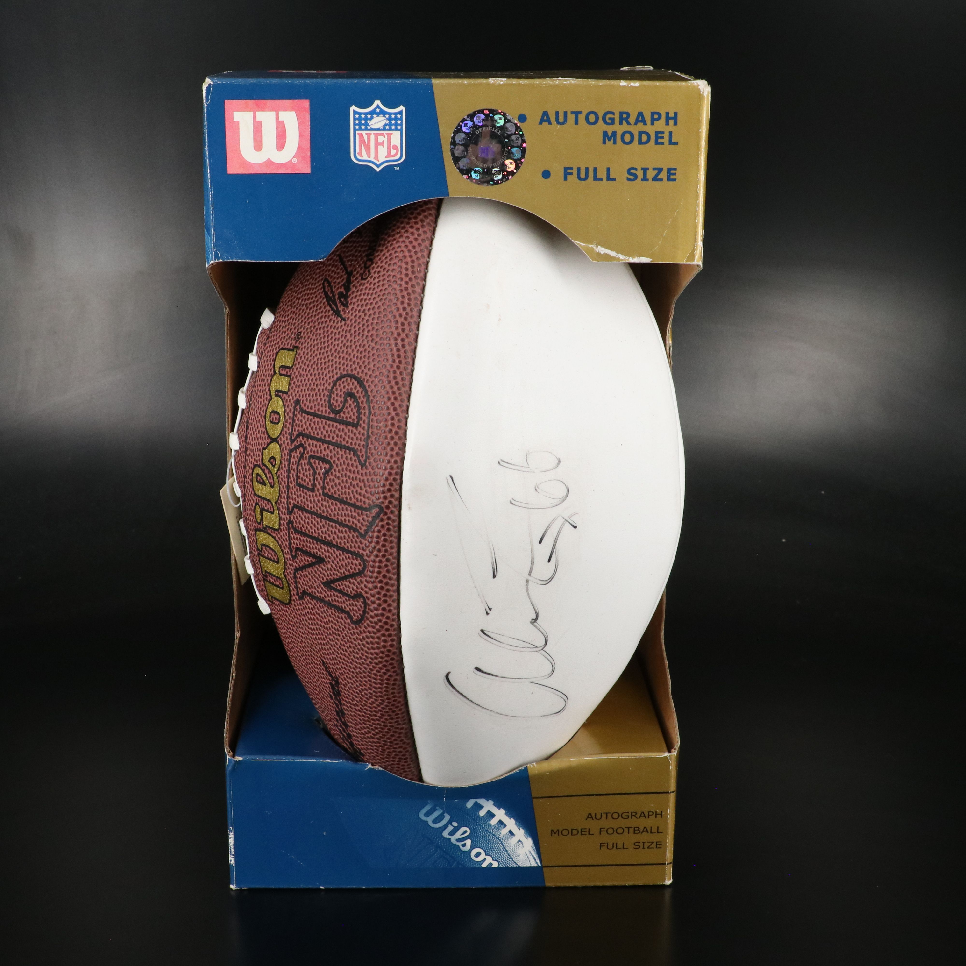 Alex Cappa Signed Wilson Football, Cincinnati Bengals