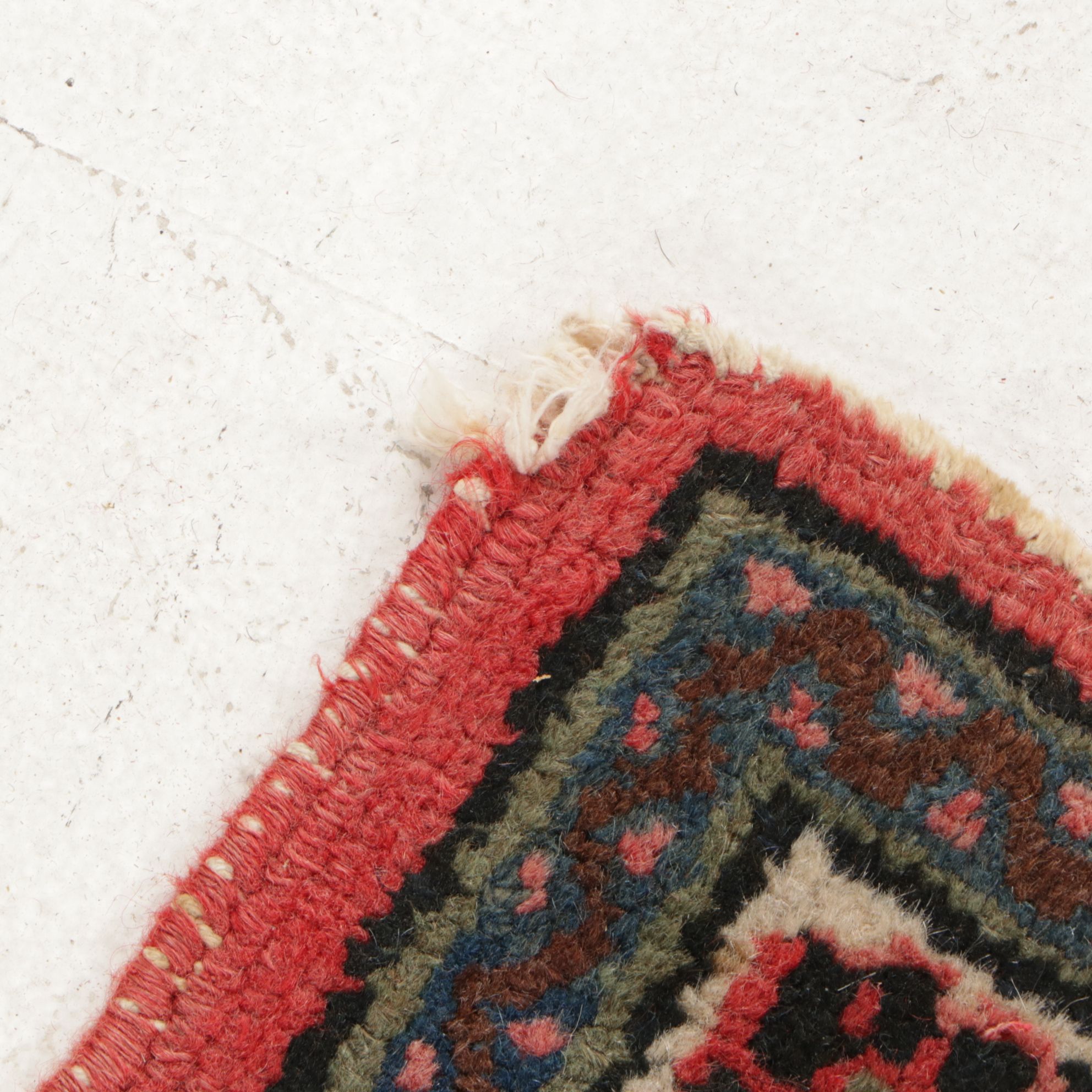 4'4 x 6'9 Hand-Knotted Persian Hamadan Area Rug