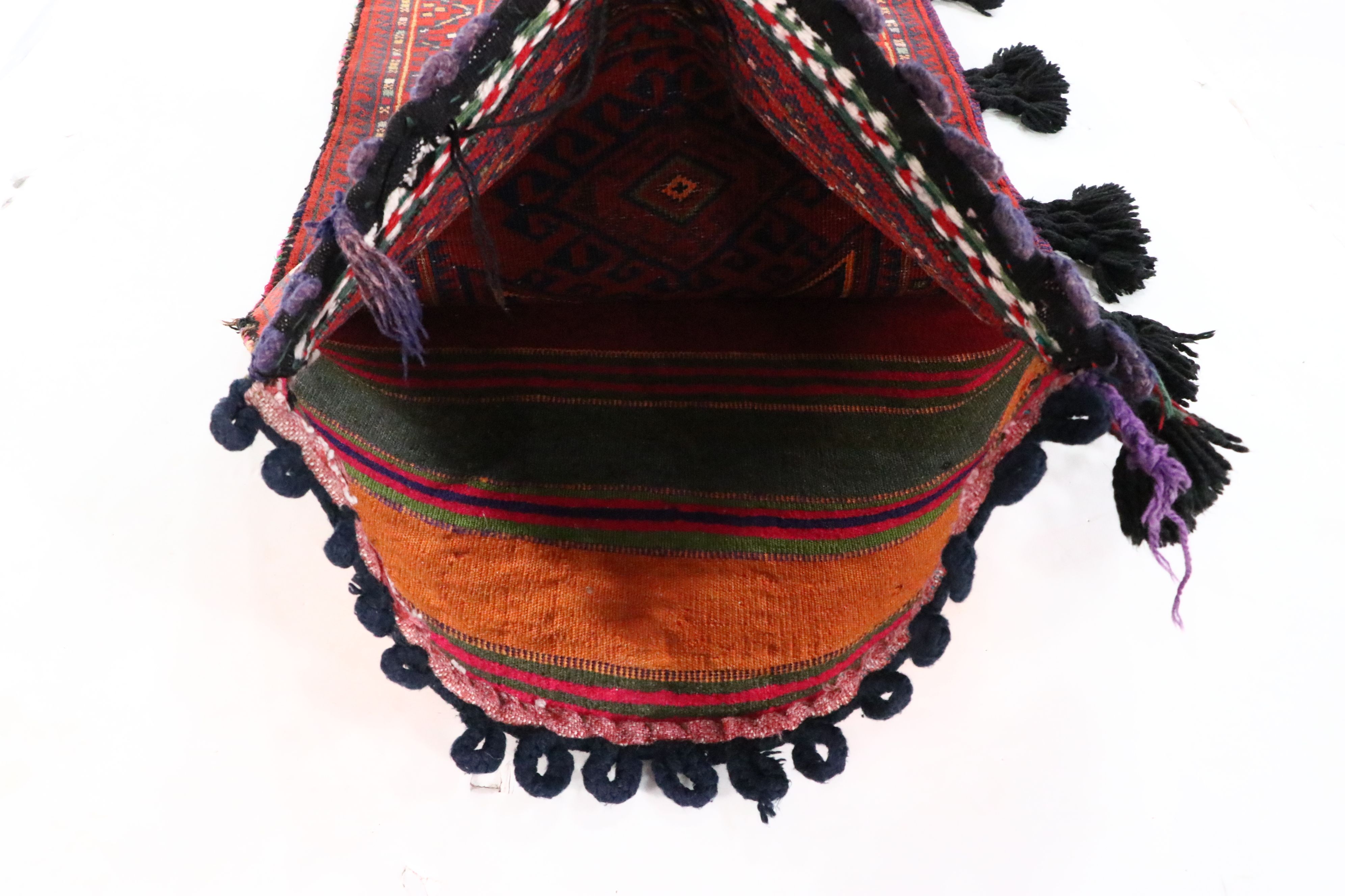 Hand-Knotted Afghan Baluch Balisht Bag Pillow Cover