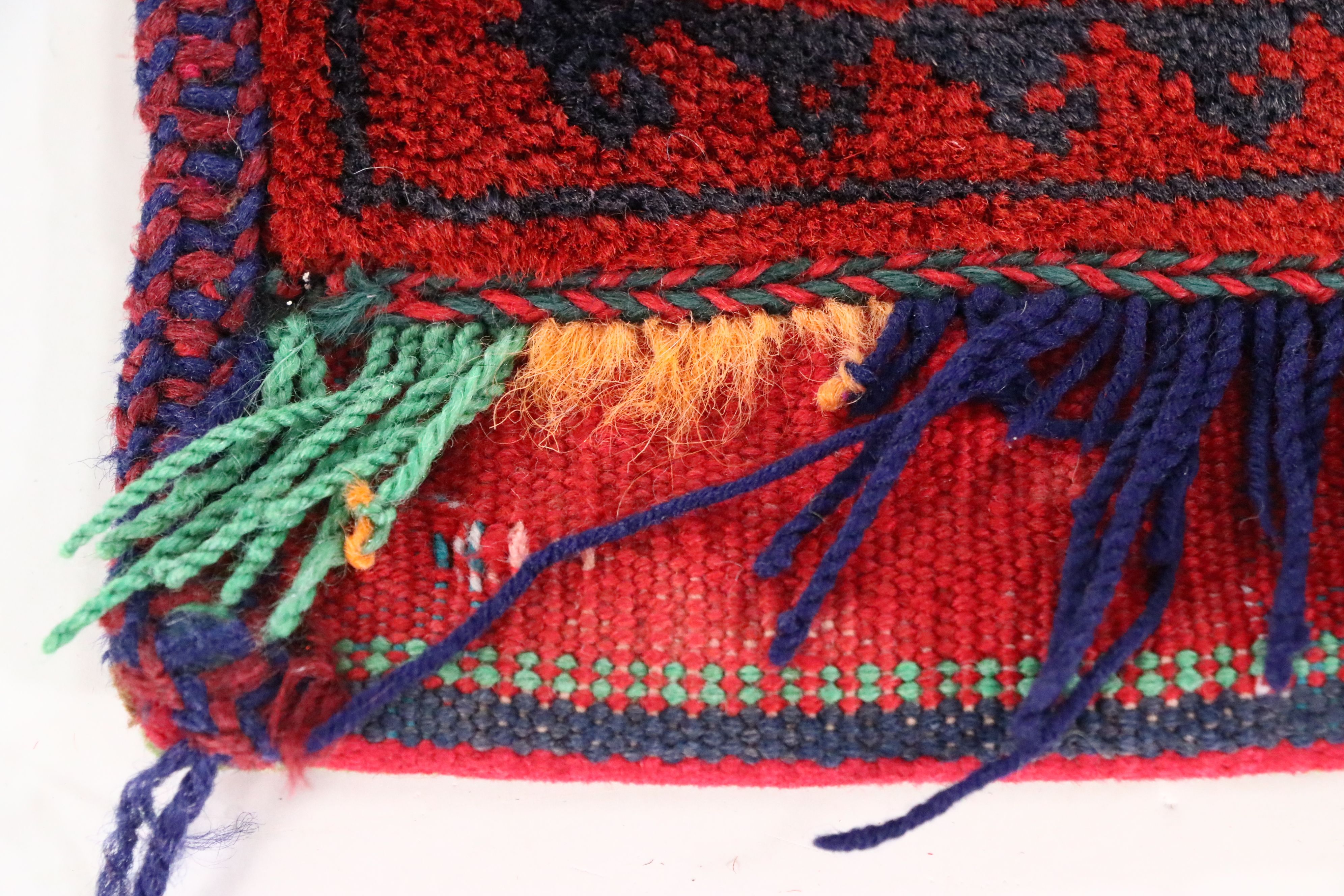 Hand-Knotted Afghan Baluch Balisht Bag Pillow Cover