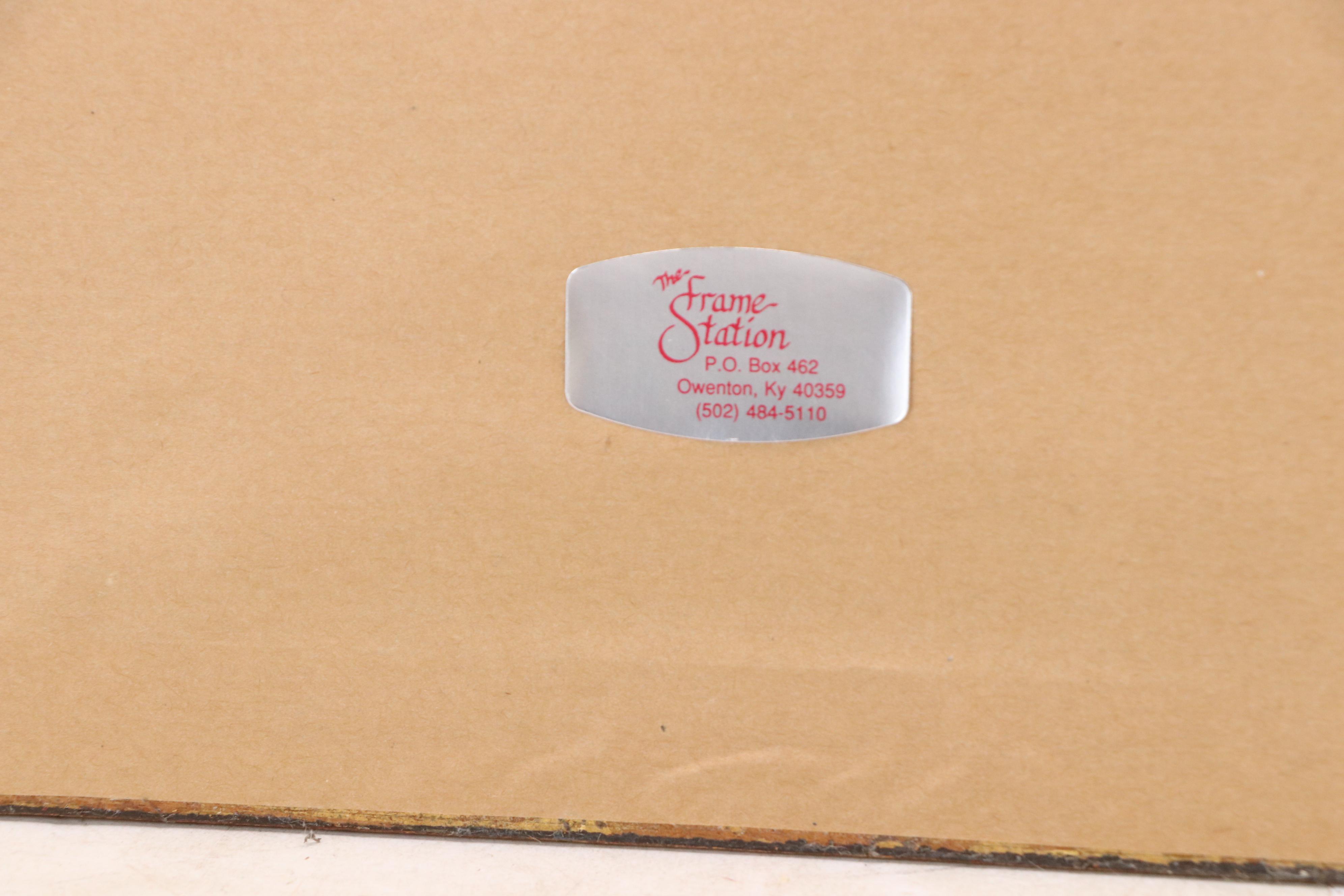 Luigi Kasimir Aquatint Etching "Reisigsammlerin vor dem Stift Klosterneuburg"